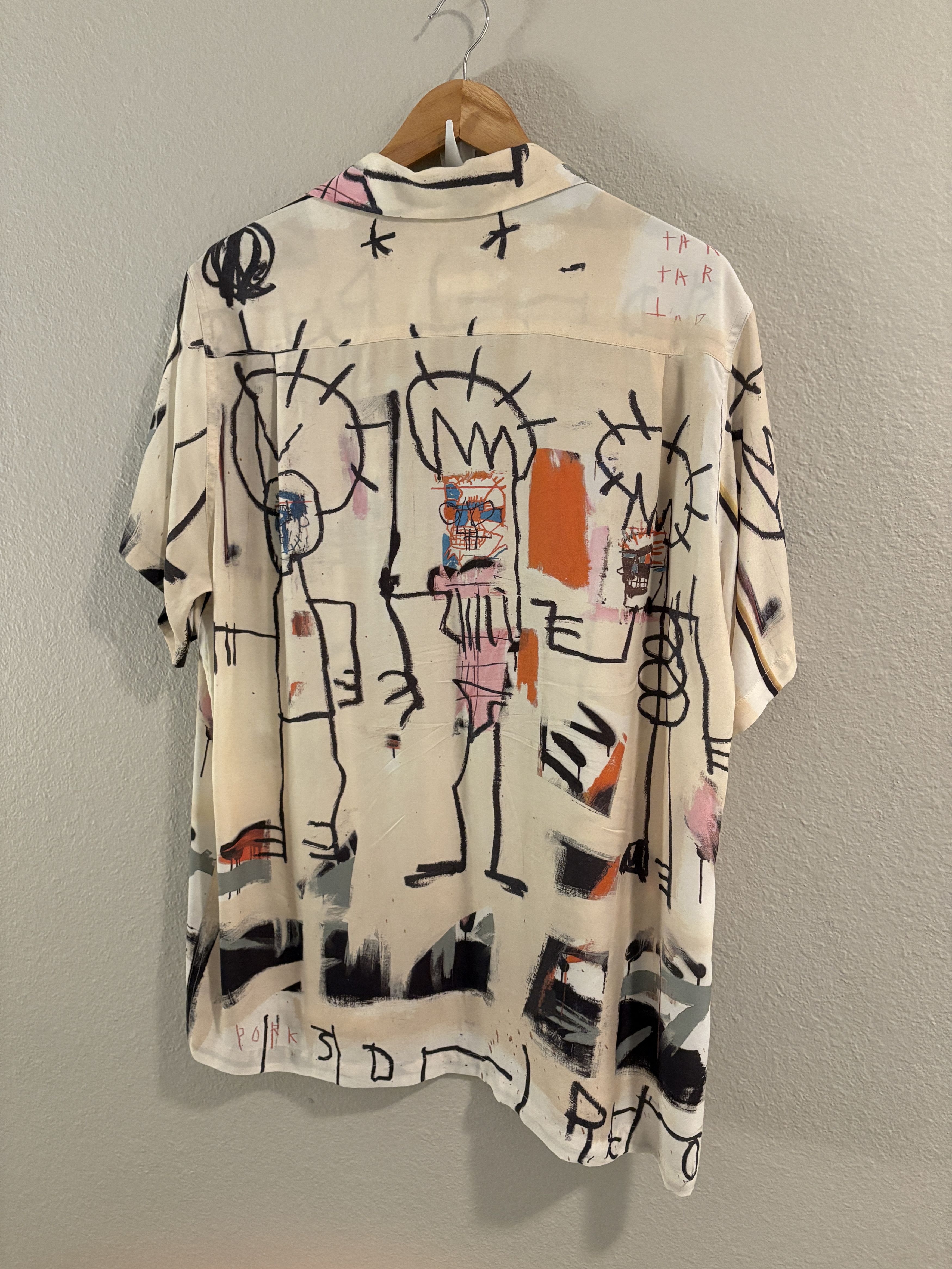 Wacko Maria Jean-Michel Basquiat Hawaiian SS Shirt (Type-3) Size US L / EU 52-54 / 3 - 2 Thumbnail