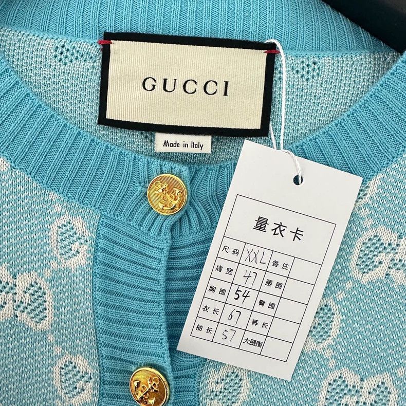 Gucci GucciPopular double G full-print single-breasted wool cardi Size XXL / US 16-18 / IT 52-54 - 6 Thumbnail