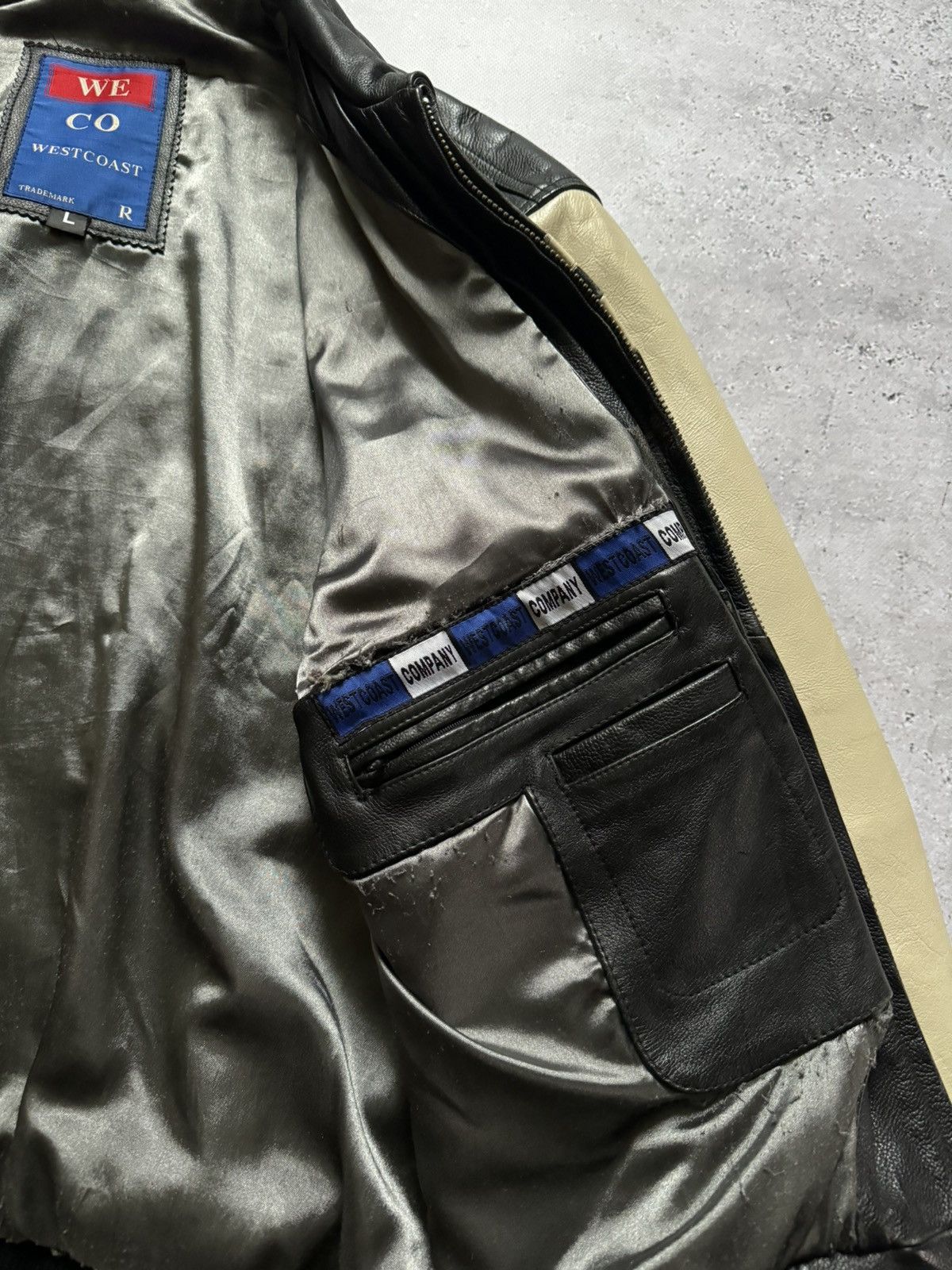 Vintage Vintage 90s West Coast Company Leather Jacket Size US L / EU 52-54 / 3 - 9 Thumbnail
