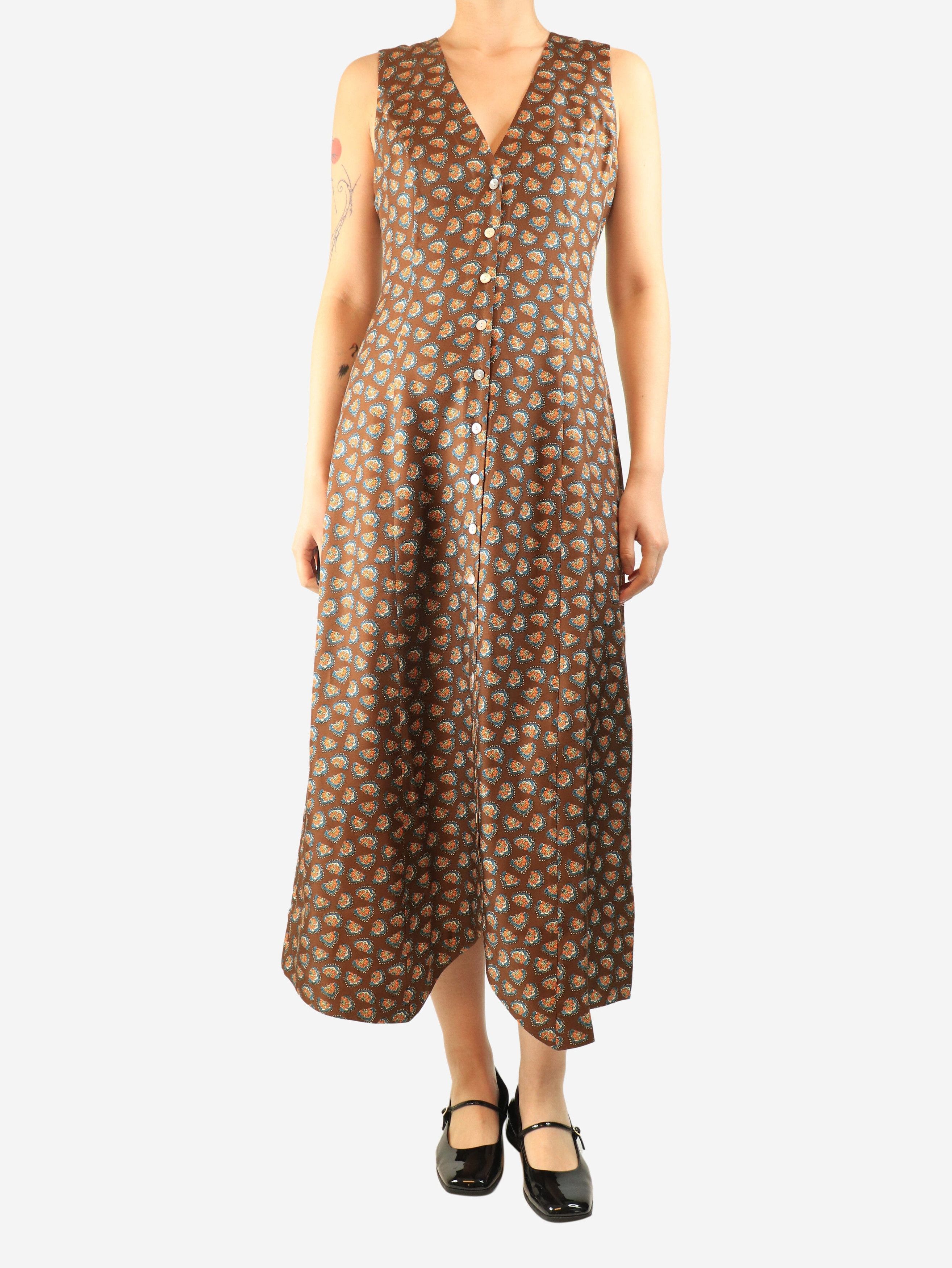 DOEN Brown silk maxi dress - S Size S / US 4 / IT 40 - 1 Thumbnail