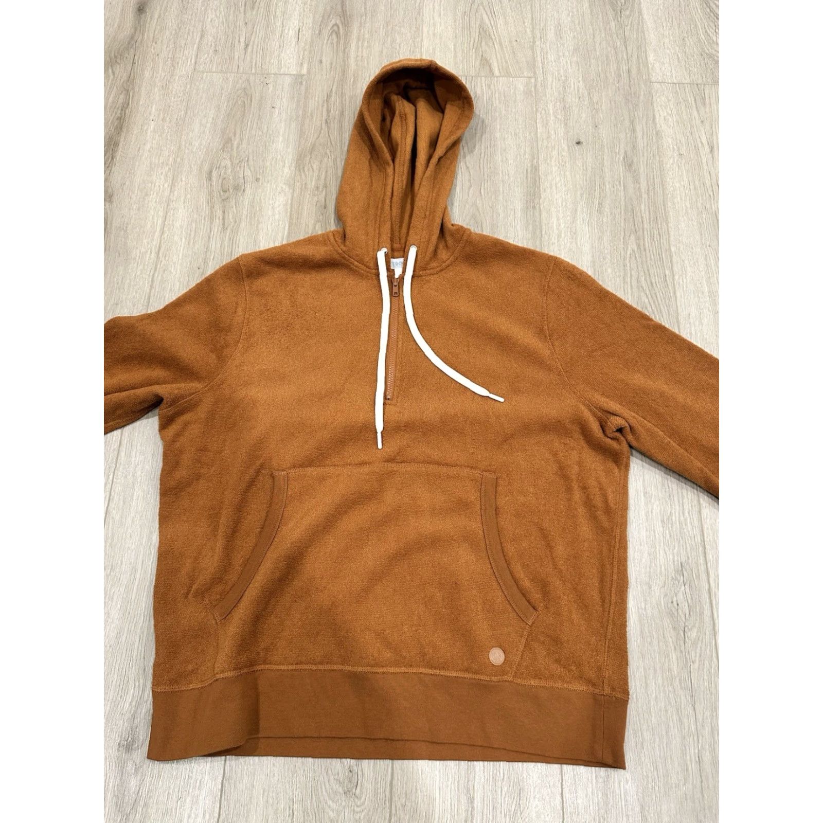 Outerknown Outerknown Hoodie Mens XL Orange Sweatshirt Organic Terry Cloth Size US XL / EU 56 / 4 - 3 Thumbnail