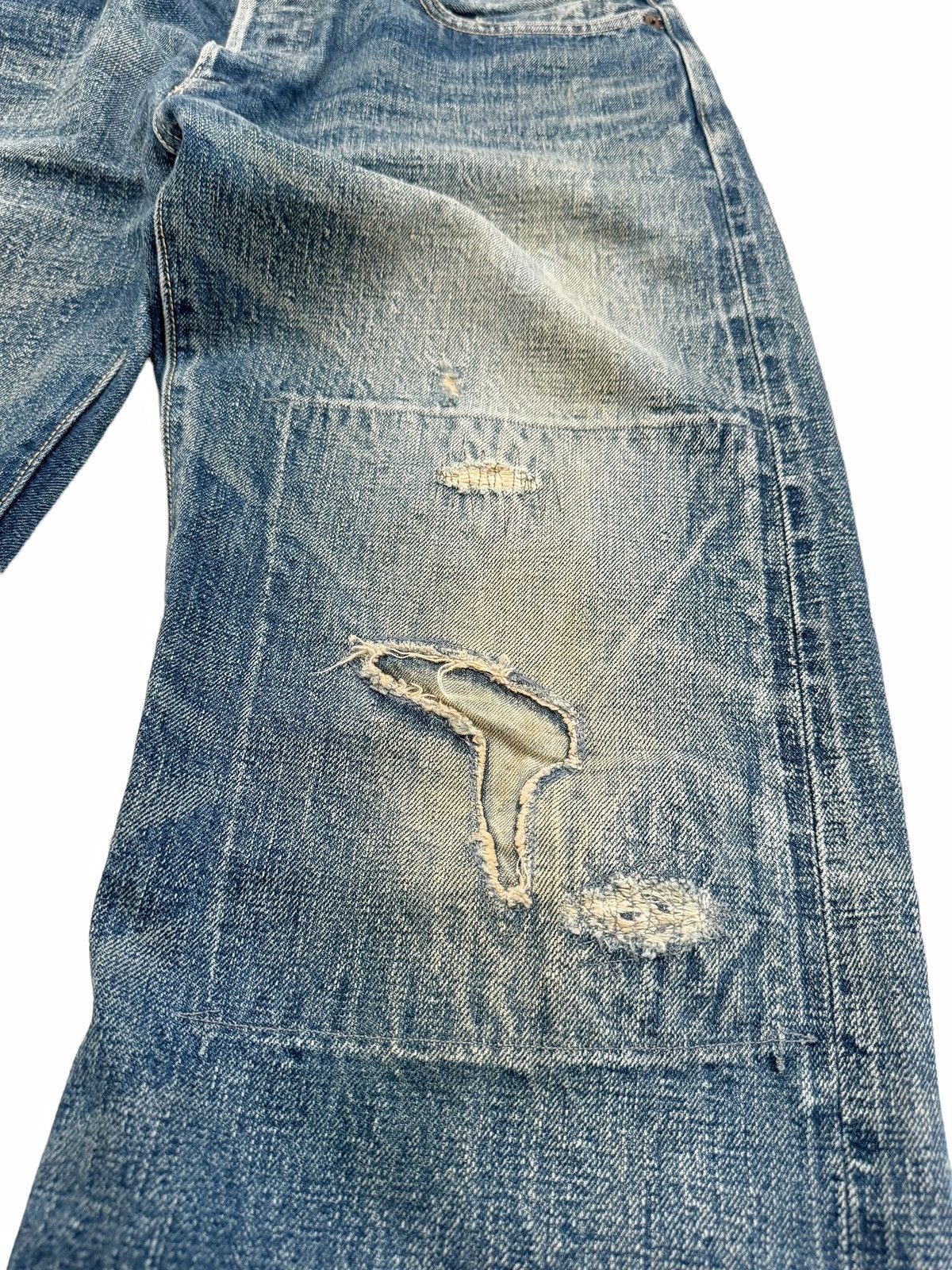Kapital OG KIRO Kountry Boro Distressed Denim Size US 34 / EU 50 - 4 Thumbnail