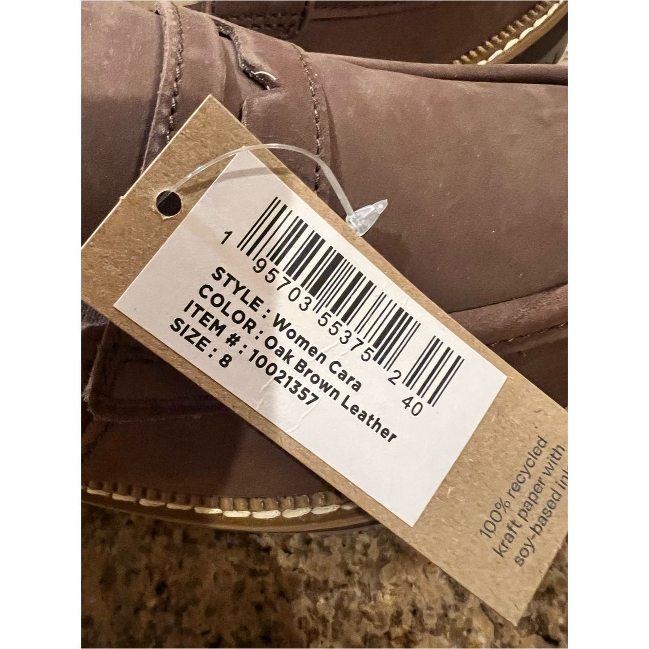 Toms TOMS Cara Lug Sole Penny Loafers – Oak Brown Leather – Wome Size US 8 / IT 38 - 7 Thumbnail