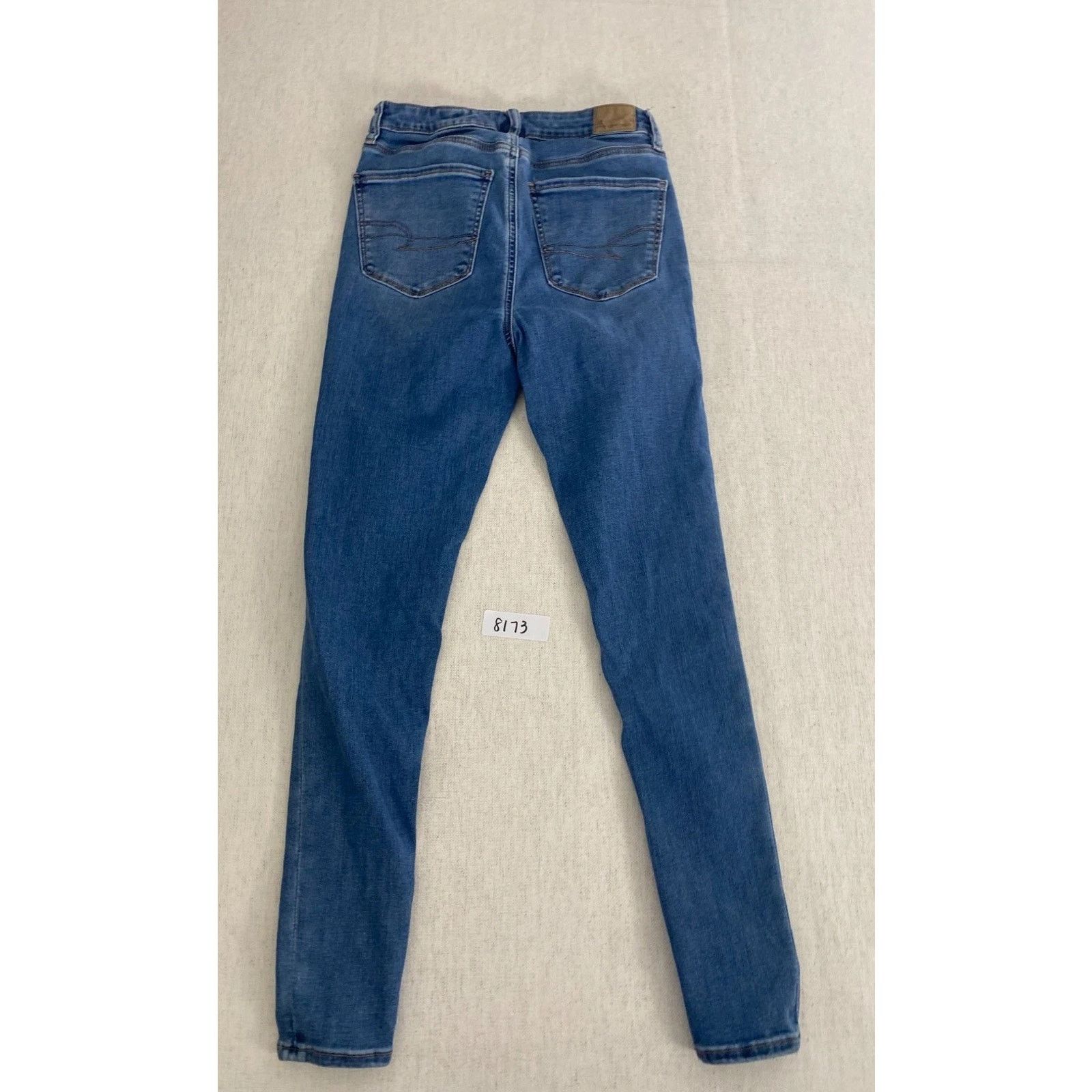 American Eagle Outfitters American Eagle Jeans Womens 2 Blue Denim Stretch Skinny Size 26" / US 2 / IT 38 - 8 Thumbnail