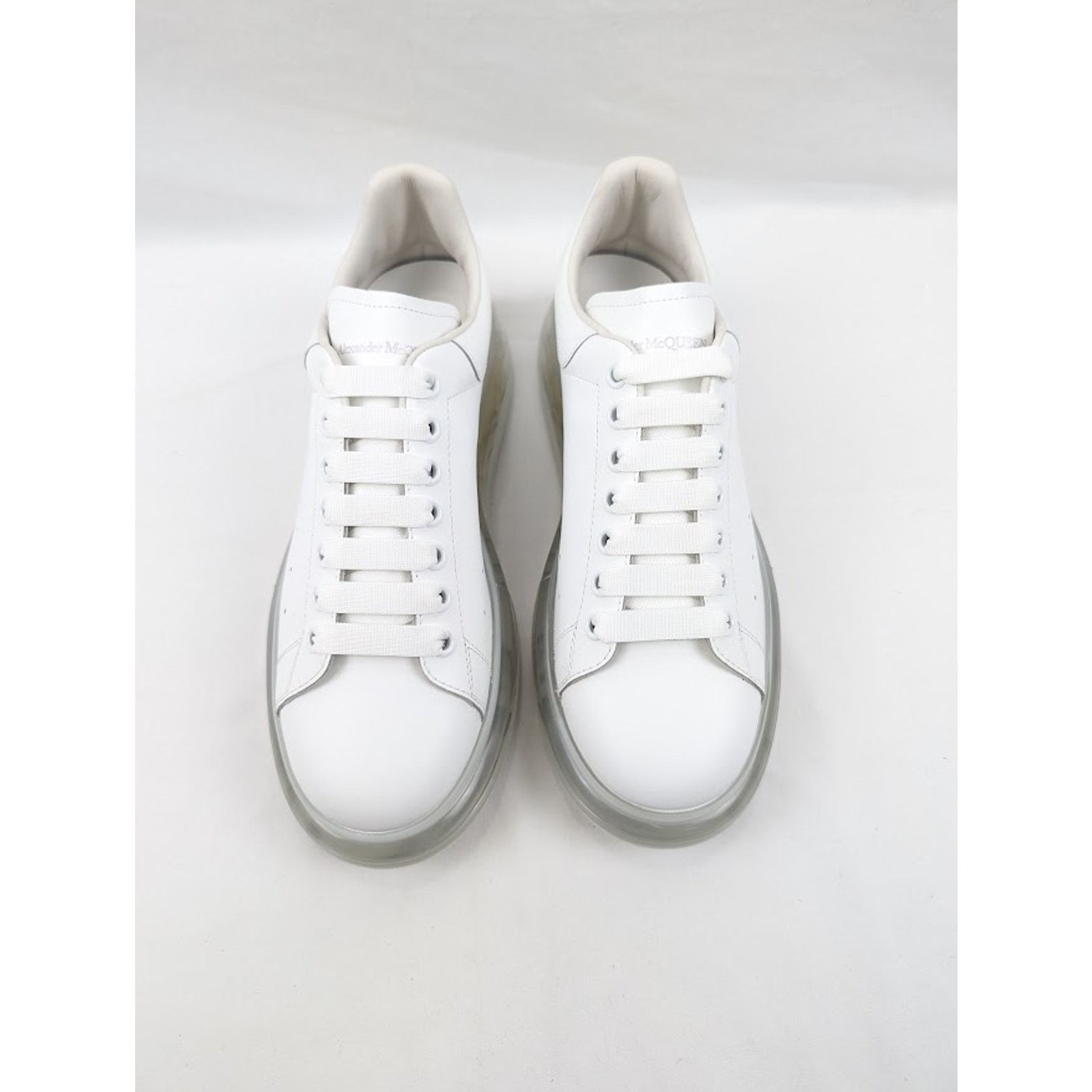 Alexander McQueen o1rshd1 Larry Transparent Sole Rubber Sneaker in White Size US 11 / EU 44 - 11 Thumbnail