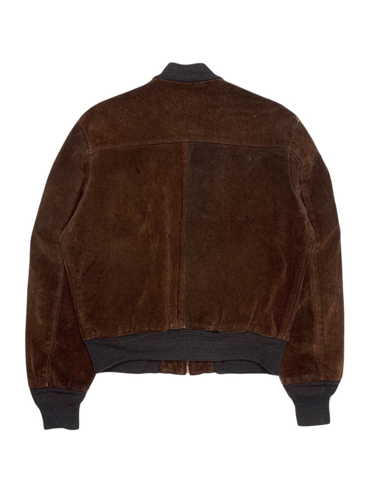 ジャケット・アウター 80s Schott suede leather bomber jkt Schott 80s Suede Leather Bomber Jacket MA-1 Style Vintage