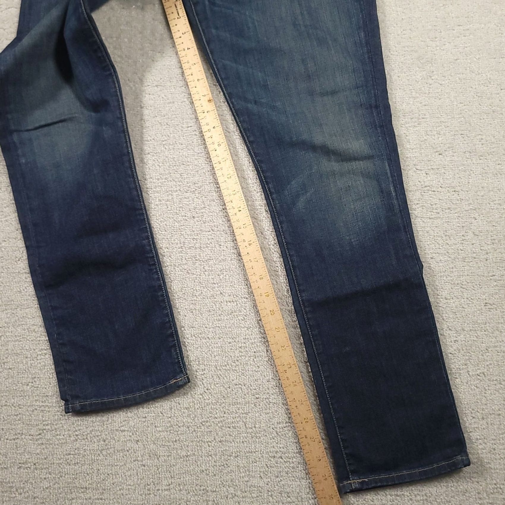 Lucky Brand Lucky Brand Cate Stacked Skinny Jeans Size 12/31 Medium Wash Denim Jeans Womens Slim Stretch 5-Pocket Inseam 30 in Blue Size 34" / US 12 / IT 48 - 5 Thumbnail