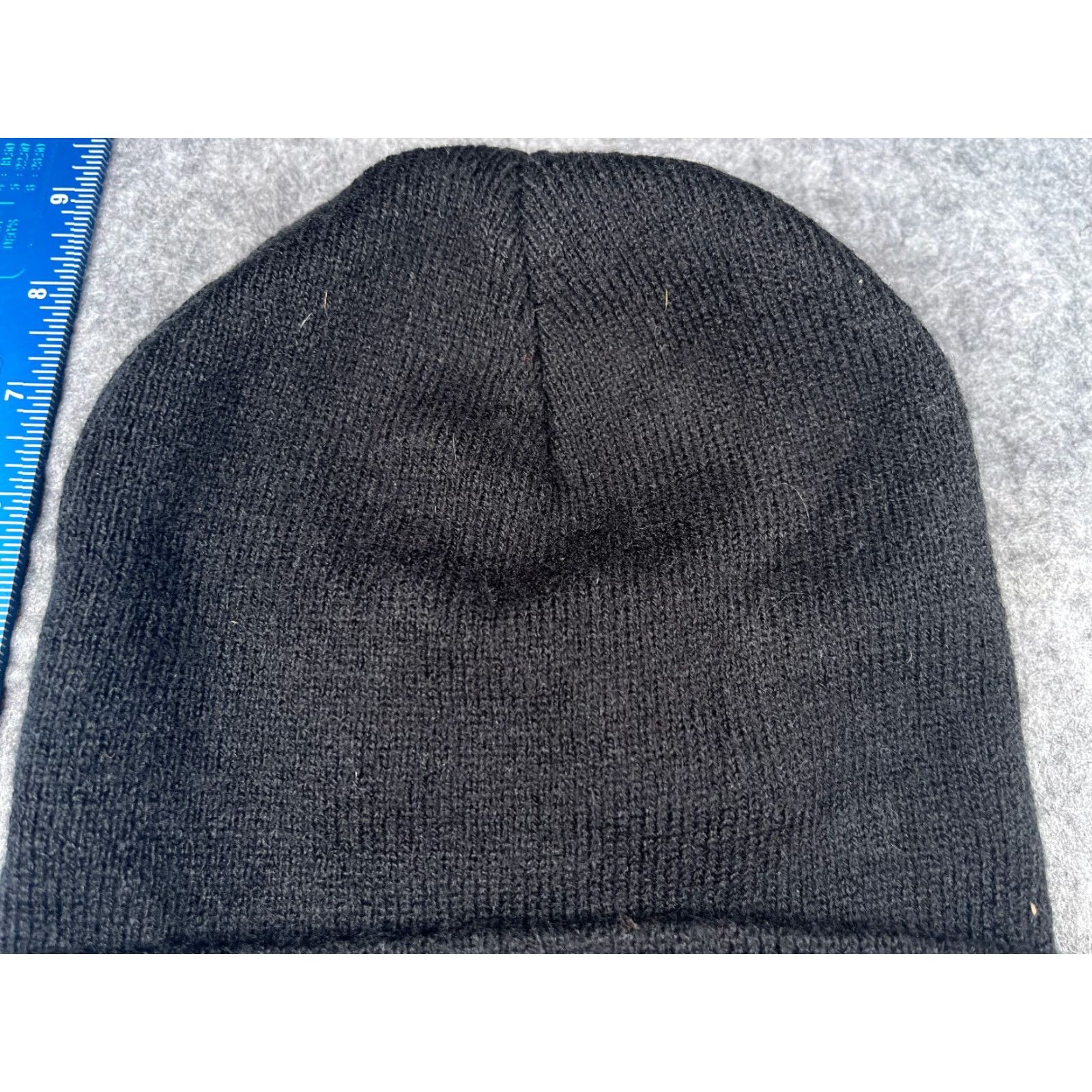 Vintage VINTAGE? No, Actually: Union Made Beanie Toque Adult One Size Black Knit 100% Acrylic Made USA Size ONE SIZE - 3 Thumbnail