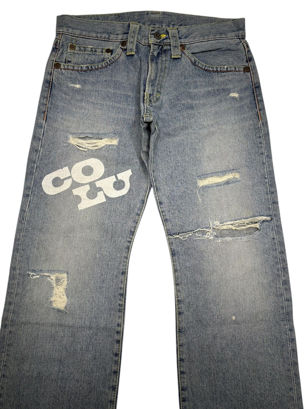 Acne Studios COCOLULU THRASHED DISTRESSED DENIM JEANS Size US 31 - 5 Thumbnail