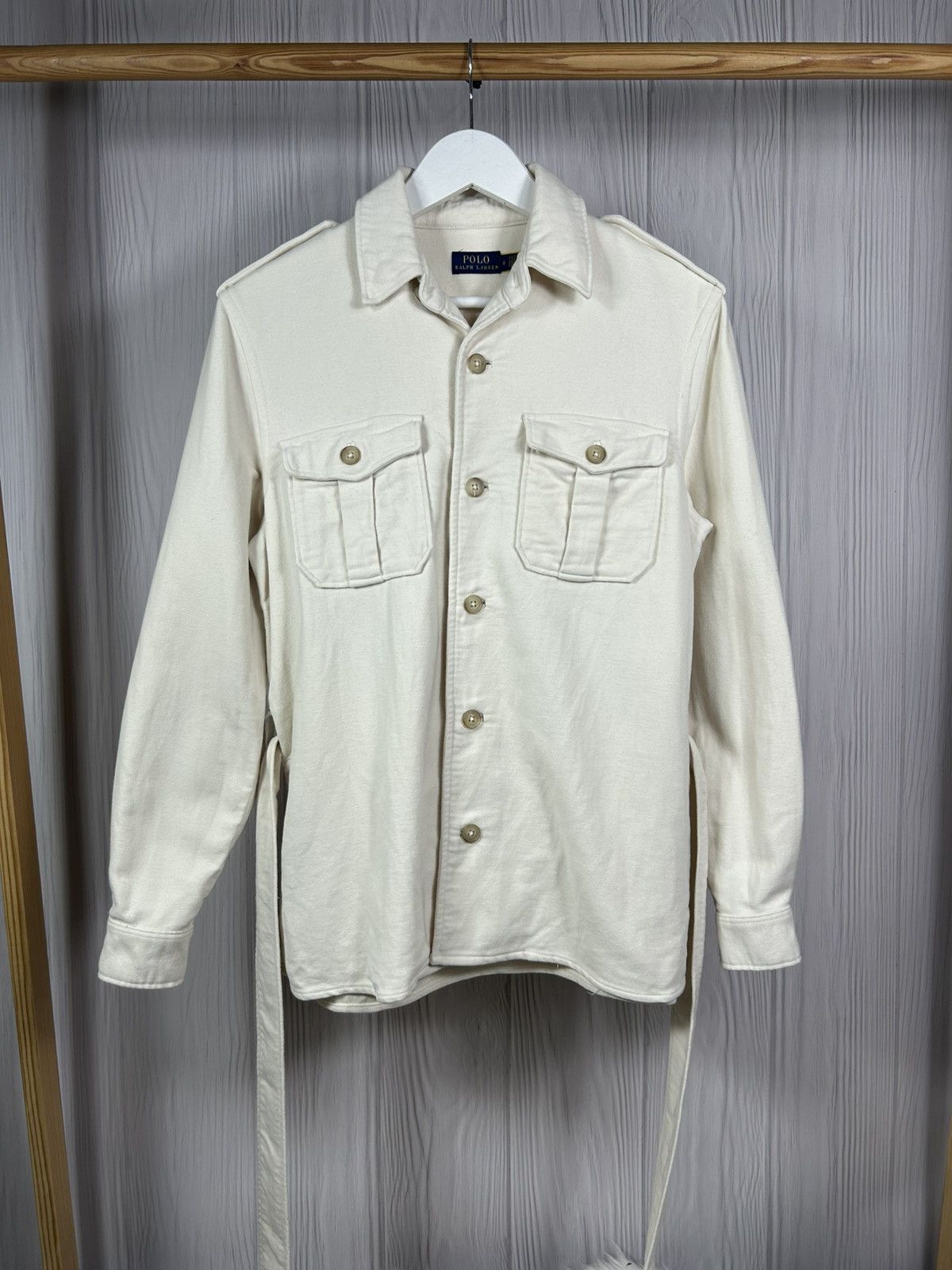 Polo Ralph Lauren POLO RALPH LAUREN Belted Cotton Safari Jacket Women Size 8 Size M / US 6-8 / IT 42-44 - 2 Thumbnail