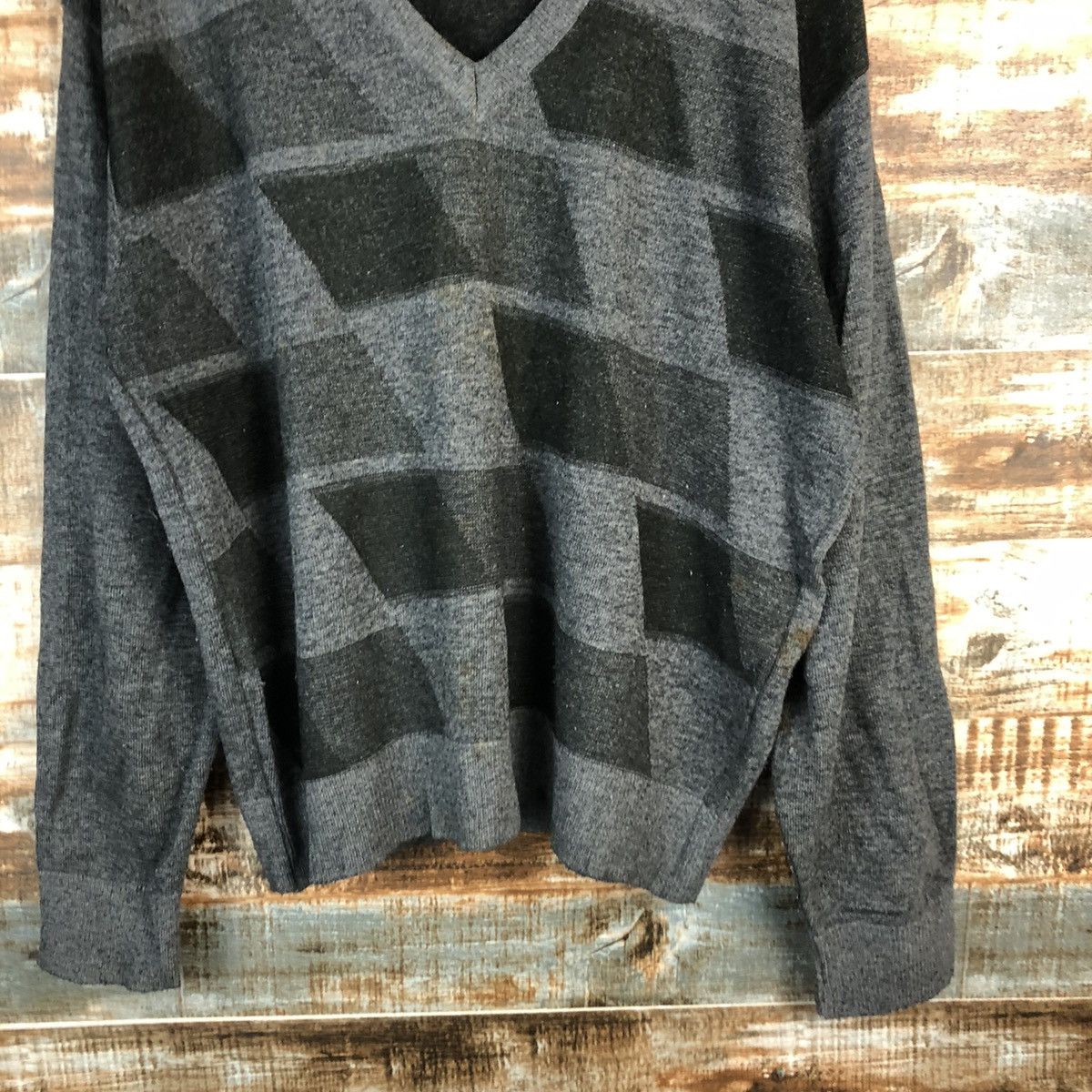 Homespun Knitwear × Japanese Brand Hi Land Grey japan vintage sweatshirt Knitwear #A1670 Size US M / EU 48-50 / 2 - 6 Thumbnail