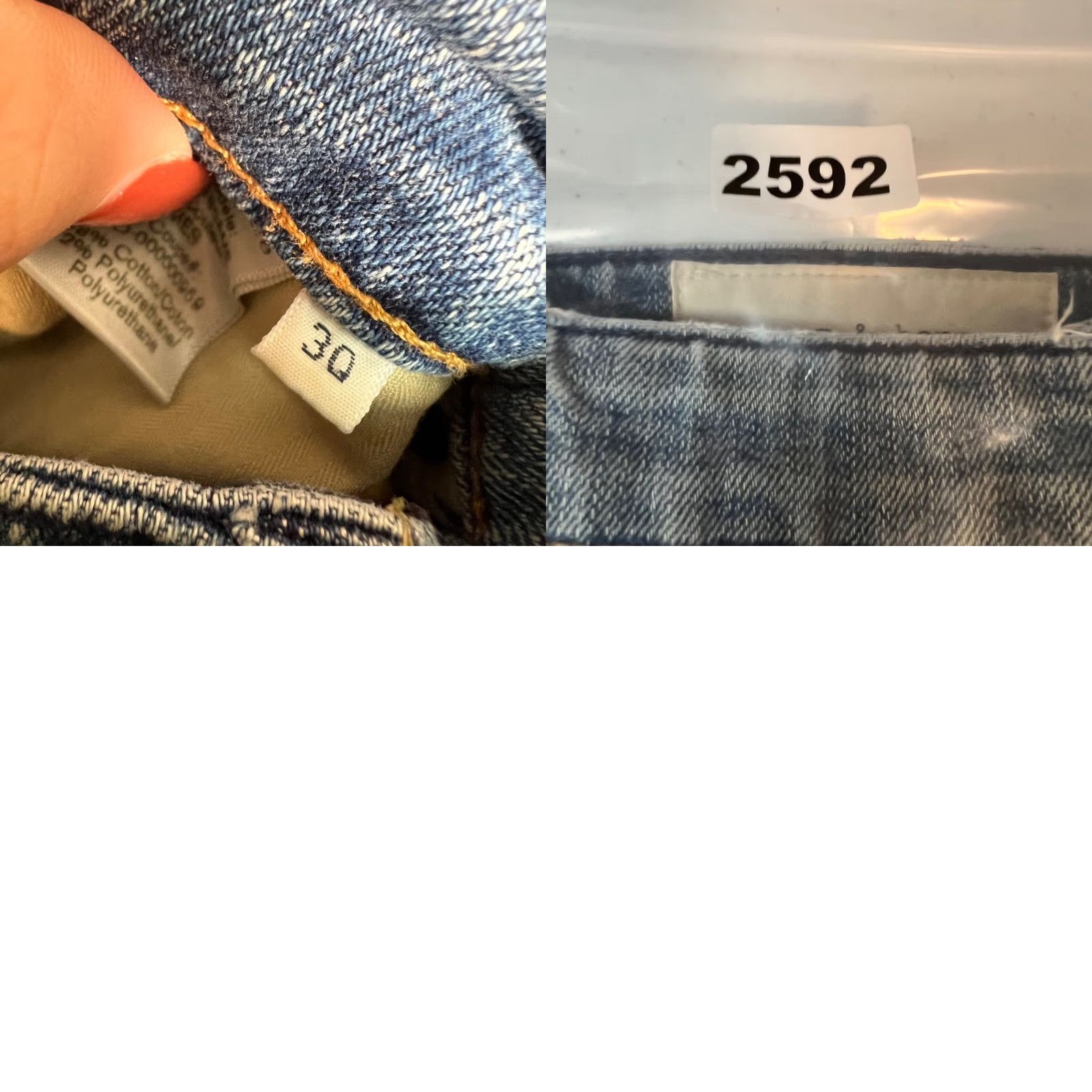 Rag & Bone Rag & Bone Mens Denim Jeans Size 30 Blue Slim Fit Tapered Regular Inseam 25 Rock & Bone Slimming Cotton Blend Jeans Size US 30 / EU 46 - 9 Thumbnail