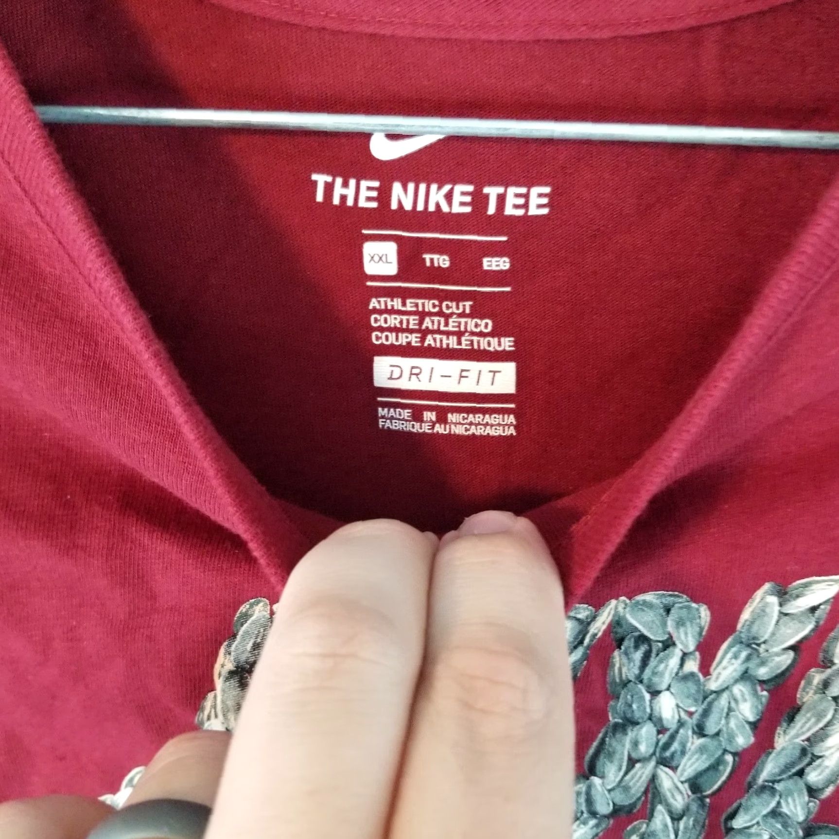 Nike NIKE Shirt Mens XXL Red Dri-Fit Sunflower Seed Logo Tee Size US 39 - 5 Thumbnail
