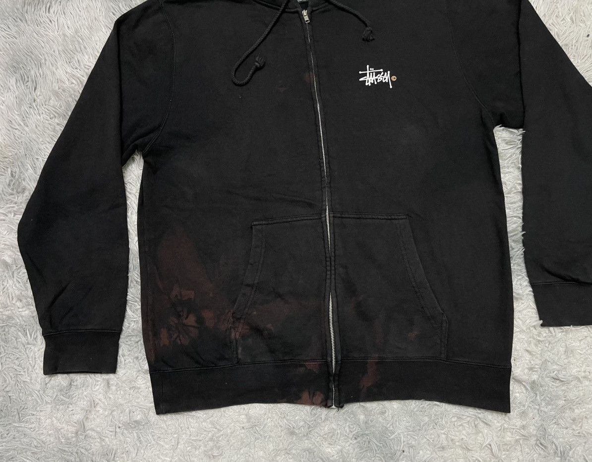 Stussy 2000s STUSSY FADED HOODIE ZIPPER Size US XXL / EU 58 / 5 - 4 Thumbnail
