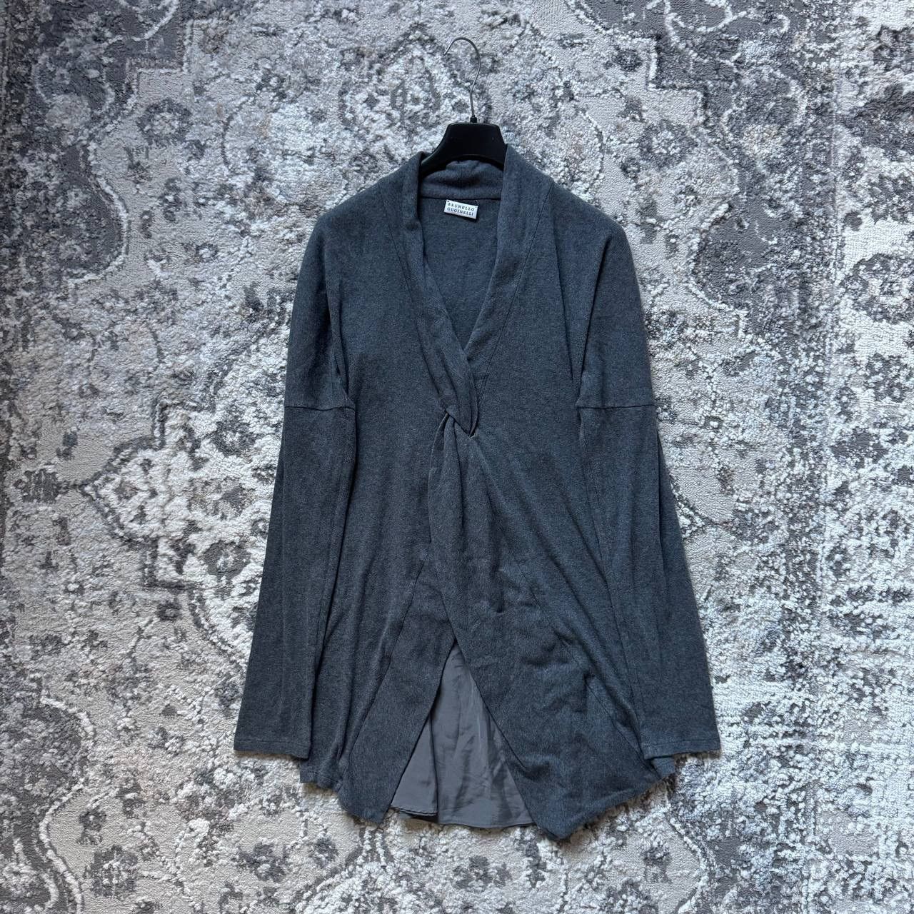 Brunello Cucinelli Brunello Cucinelli Mid Grey Cardigan Dress Size M / US 6-8 / IT 42-44 - 1 Thumbnail