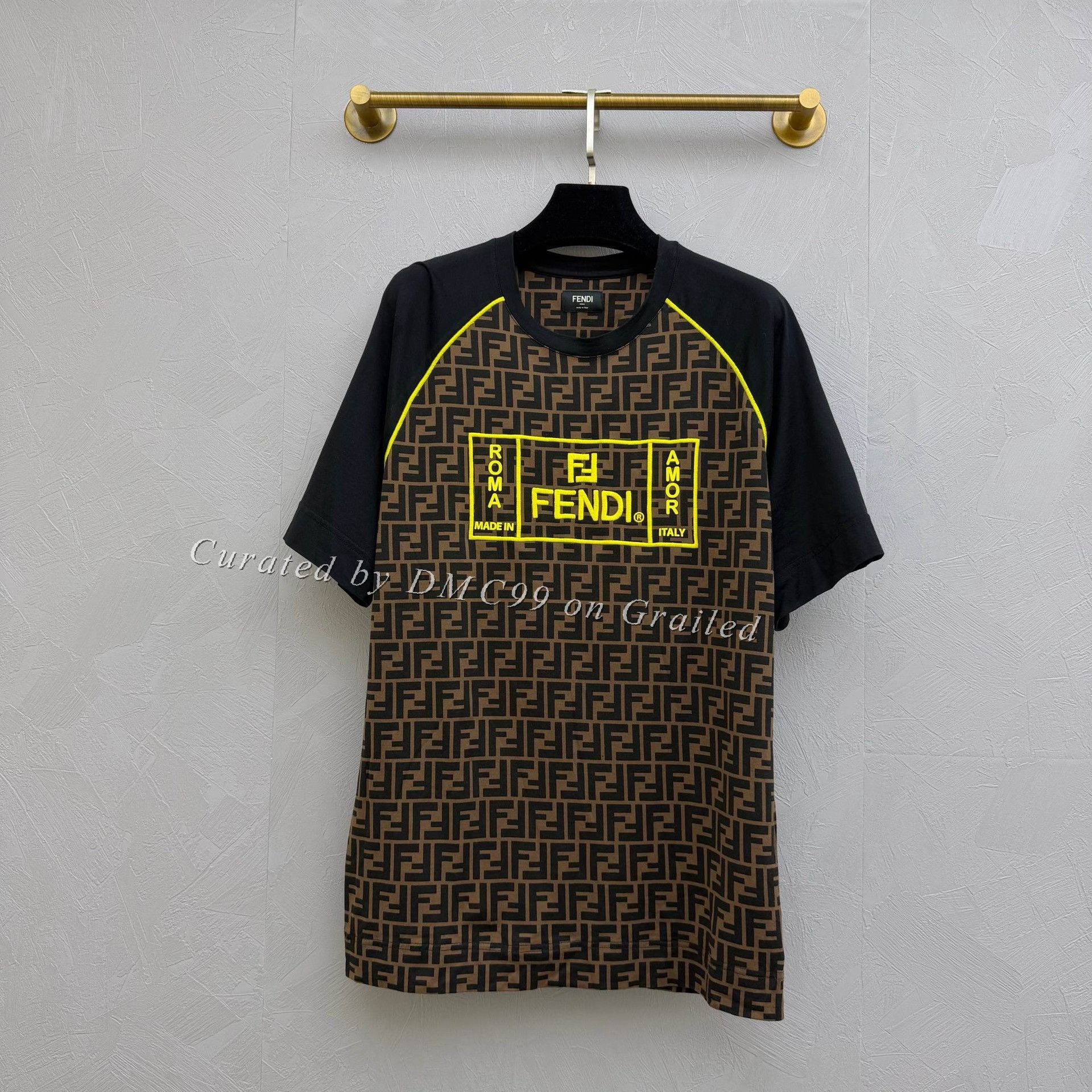 Fendi Fendi Roma Logo FF Monogram Short-Sleeve T-Shirt Size US L / EU 52-54 / 3 - 1 Thumbnail