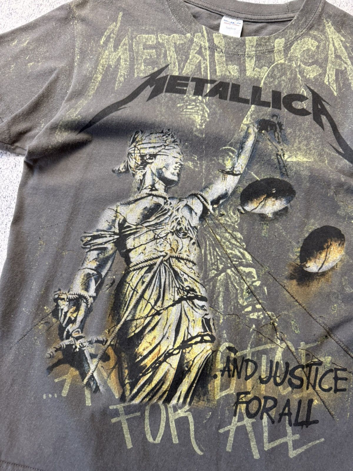 Metallica Metallica And Justice For All Vintage Rock Band Overprinted Size US S / EU 44-46 / 1 - 8 Thumbnail