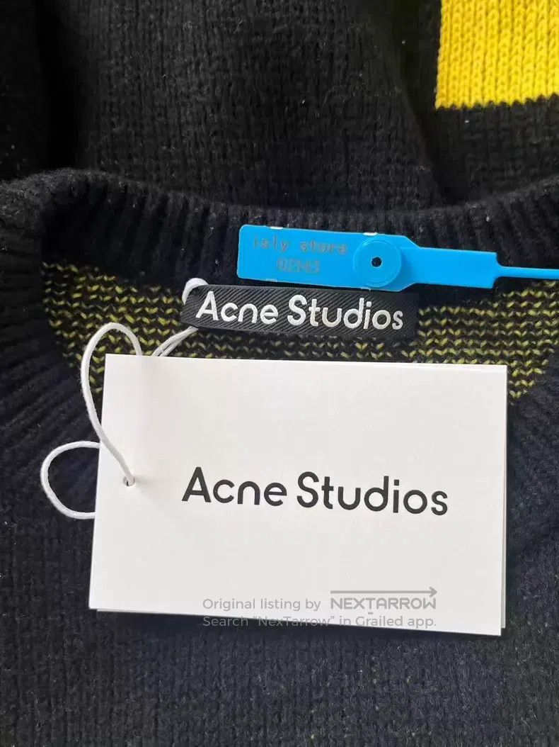 Acne Studios Acne Studios Expression Round Neck Knit Sweater, Wool, Bla Size M / US 6-8 / IT 42-44 - 5 Thumbnail