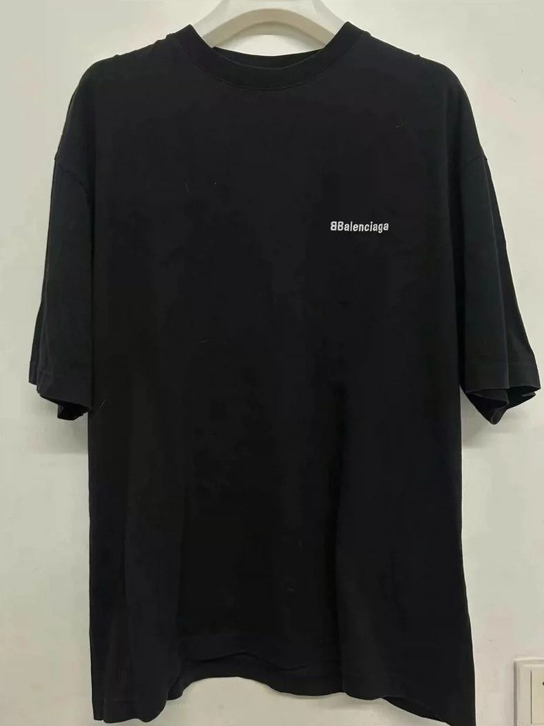 Balenciaga Balenciaga Small Embroidered Logo Short Sleeve Size S Size US S / EU 44-46 / 1 - 1 Thumbnail