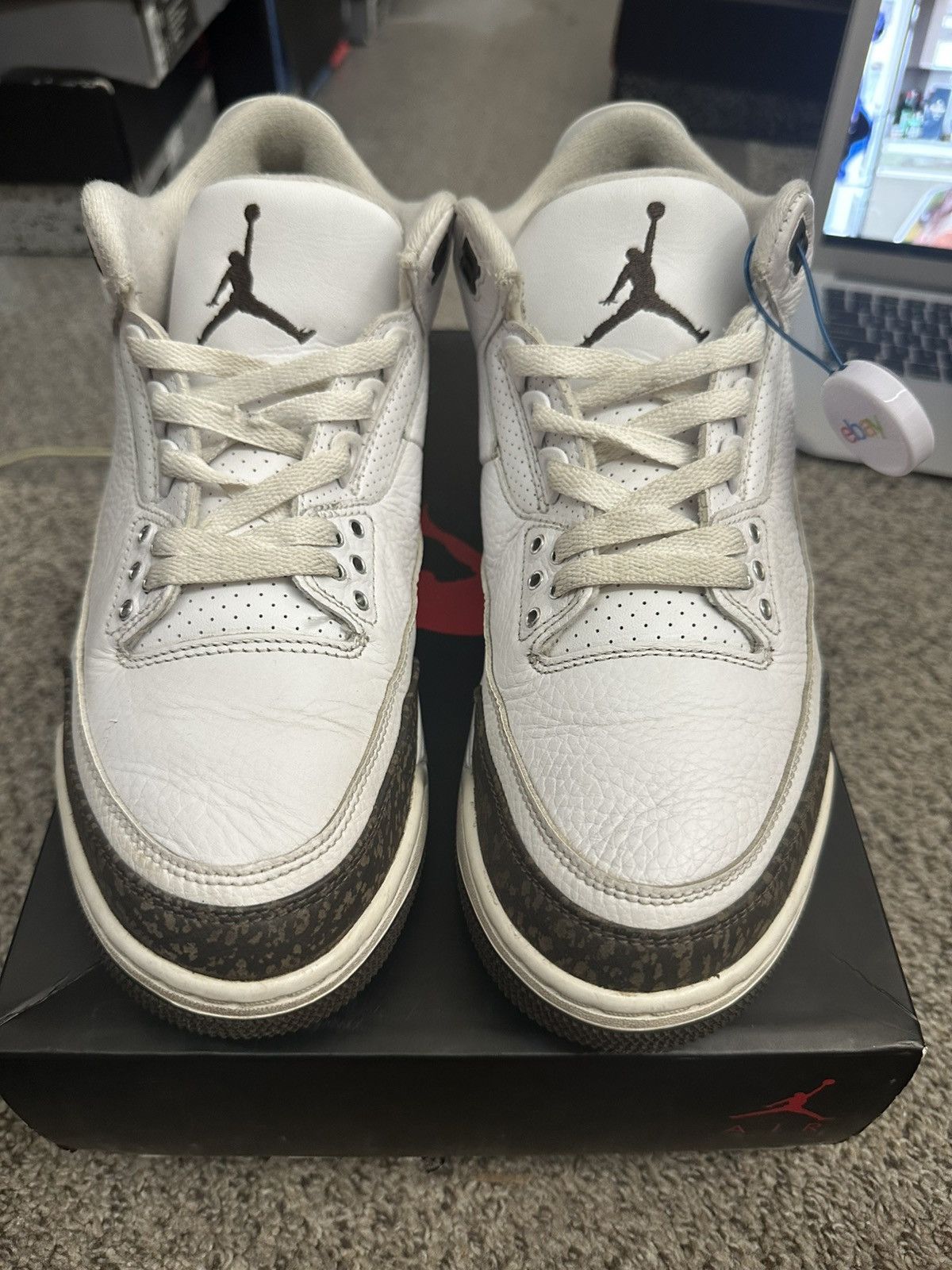 Jordan Brand Air jordan 3 mocha white latte brown chocolate - size 9.5 Size US 9.5 / EU 42-43 - 7 Thumbnail