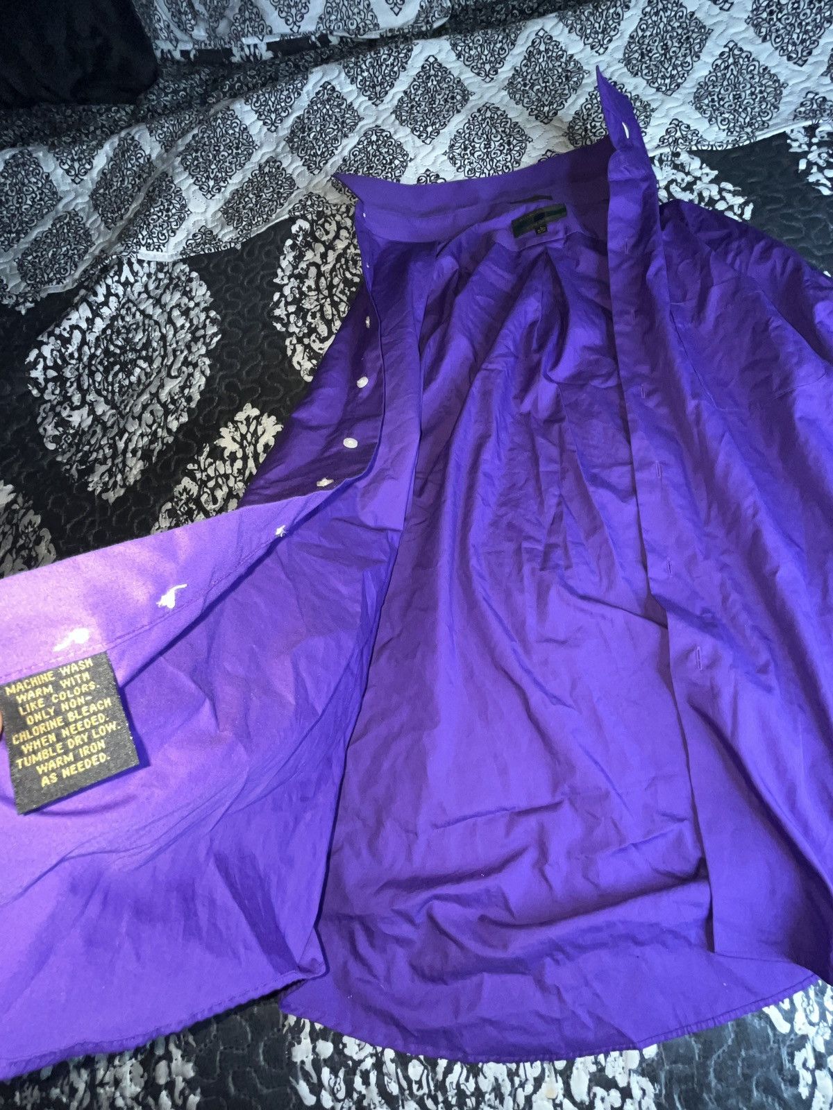 Alexander Julian Alexander Julian Colours Purple Button Up Shirt L Size L / US 10 / IT 46 - 4 Thumbnail