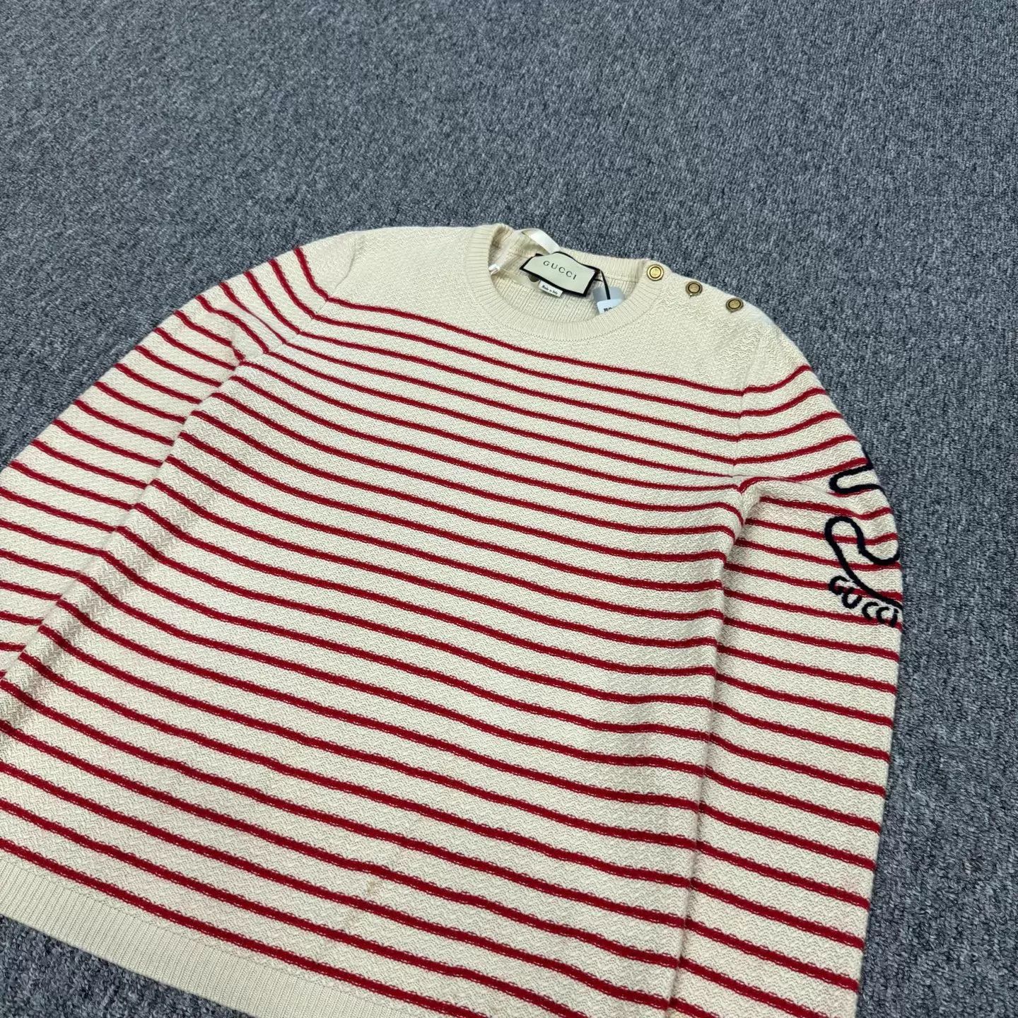 Gucci Gucci Striped Anchor Knit Sweater M 99 New Size M / US 6-8 / IT 42-44 - 4 Thumbnail
