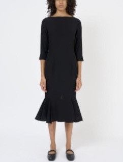 Marni o1f1d3z0326 Midi Dress in Black Size S / US 4 / IT 40 - 1 Thumbnail