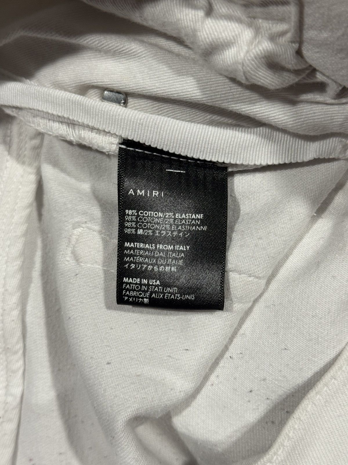 Amiri Amiri White Distressed Stacked Denim Jeans 36x33 Size US 36 / EU 52 - 13 Thumbnail