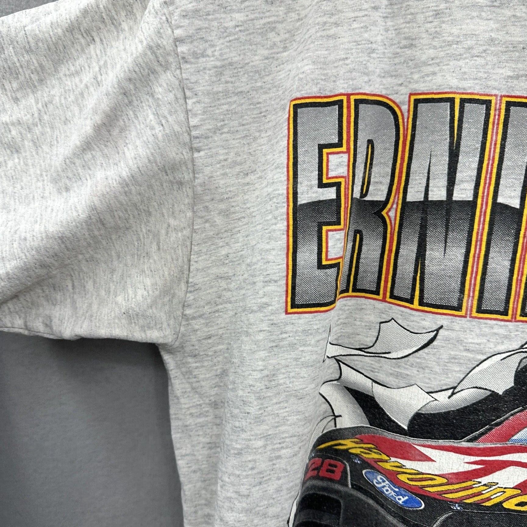 NASCAR VINTAGE Nascar Racing Shirt Mens L Havoline Texaco Ernie Irvan 28 Distress y2k Gray Cotton Jersey Logo 1990s Cars T-Shirt Mens Size US L / EU 52-54 / 3 - 7 Thumbnail