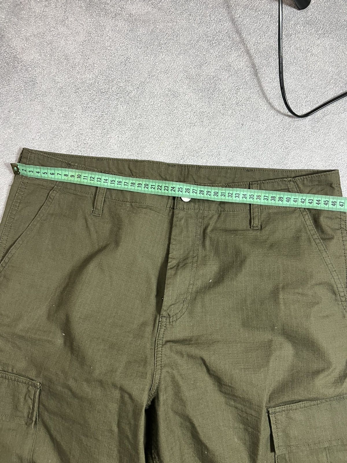 Carhartt Vintage Carhartt Cargo Green Pants Faded Thrashed HYPE Size US 34 / EU 50 - 8 Thumbnail