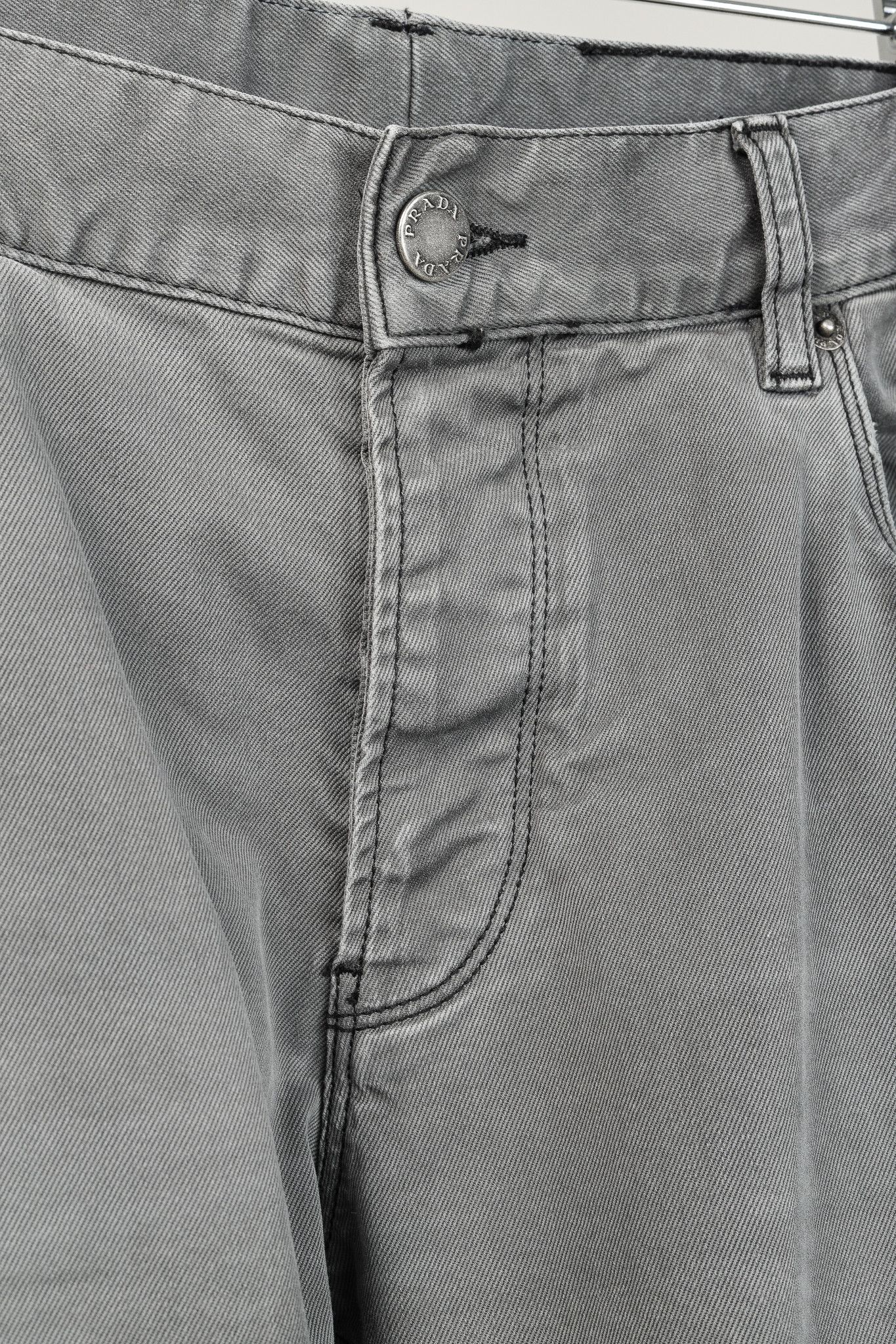 Prada Prada Dark-Grey-Wash Straight-Leg Jeans Size US 33 - 9 Thumbnail