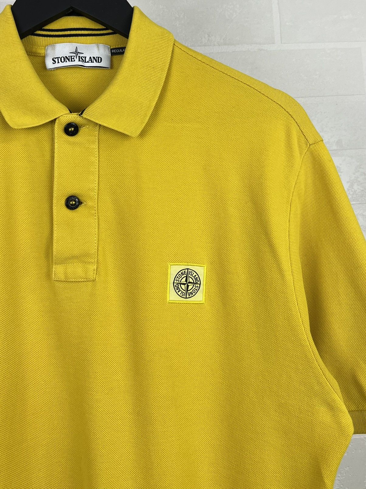 Stone Island STONE ISLAND Polo Shirt Cotton Patch Program Yellow Men’s Size US L / EU 52-54 / 3 - 4 Thumbnail