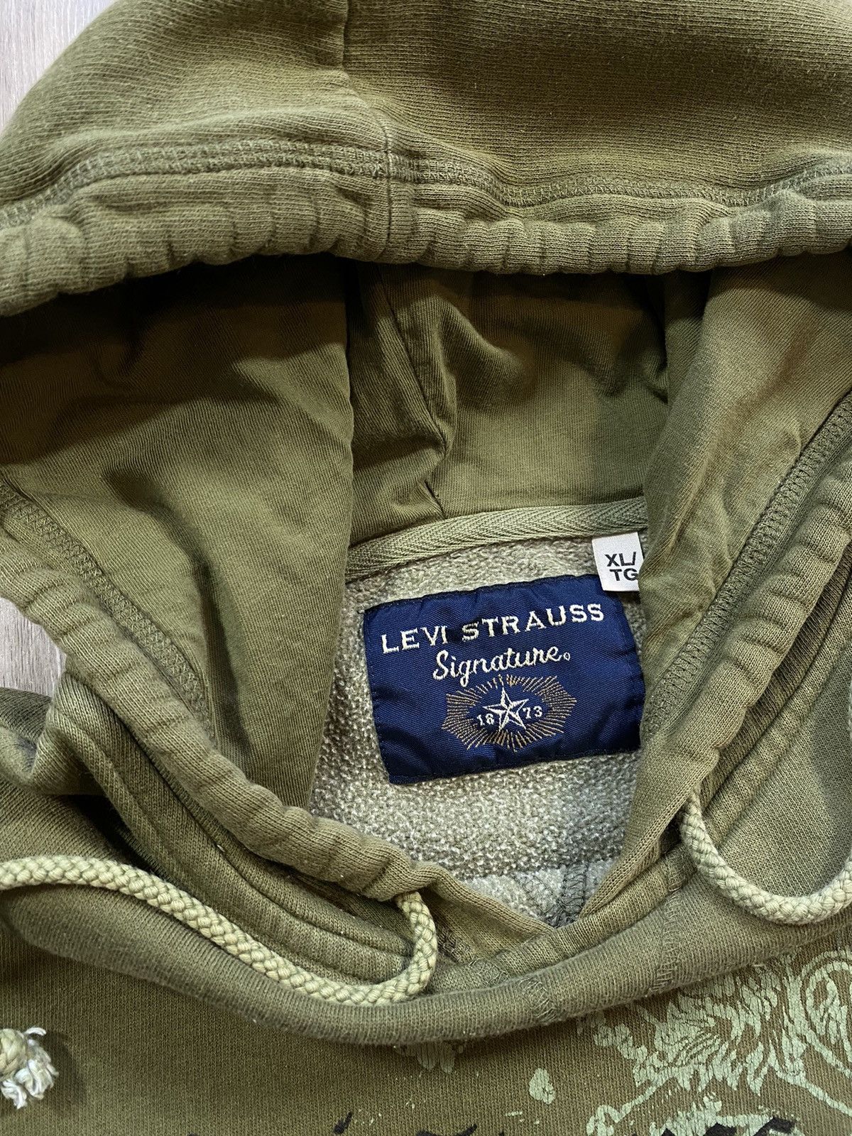 Levi's Vintage Y2K Levi’s Strauss Signature Grunge Spellout Hoodie Size US L / EU 52-54 / 3 - 6 Thumbnail
