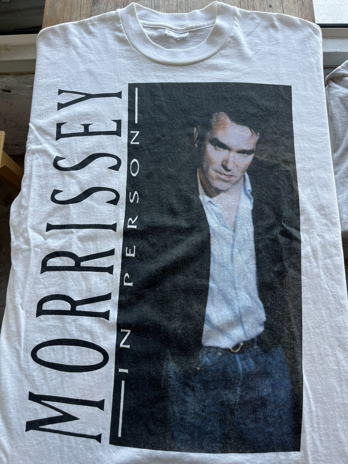 Band Tees × Morrissey × Vintage Vintage MORRISSEY IN PERSON 90’s Tour Tshirt Size US XL / EU 56 / 4 - 4 Thumbnail