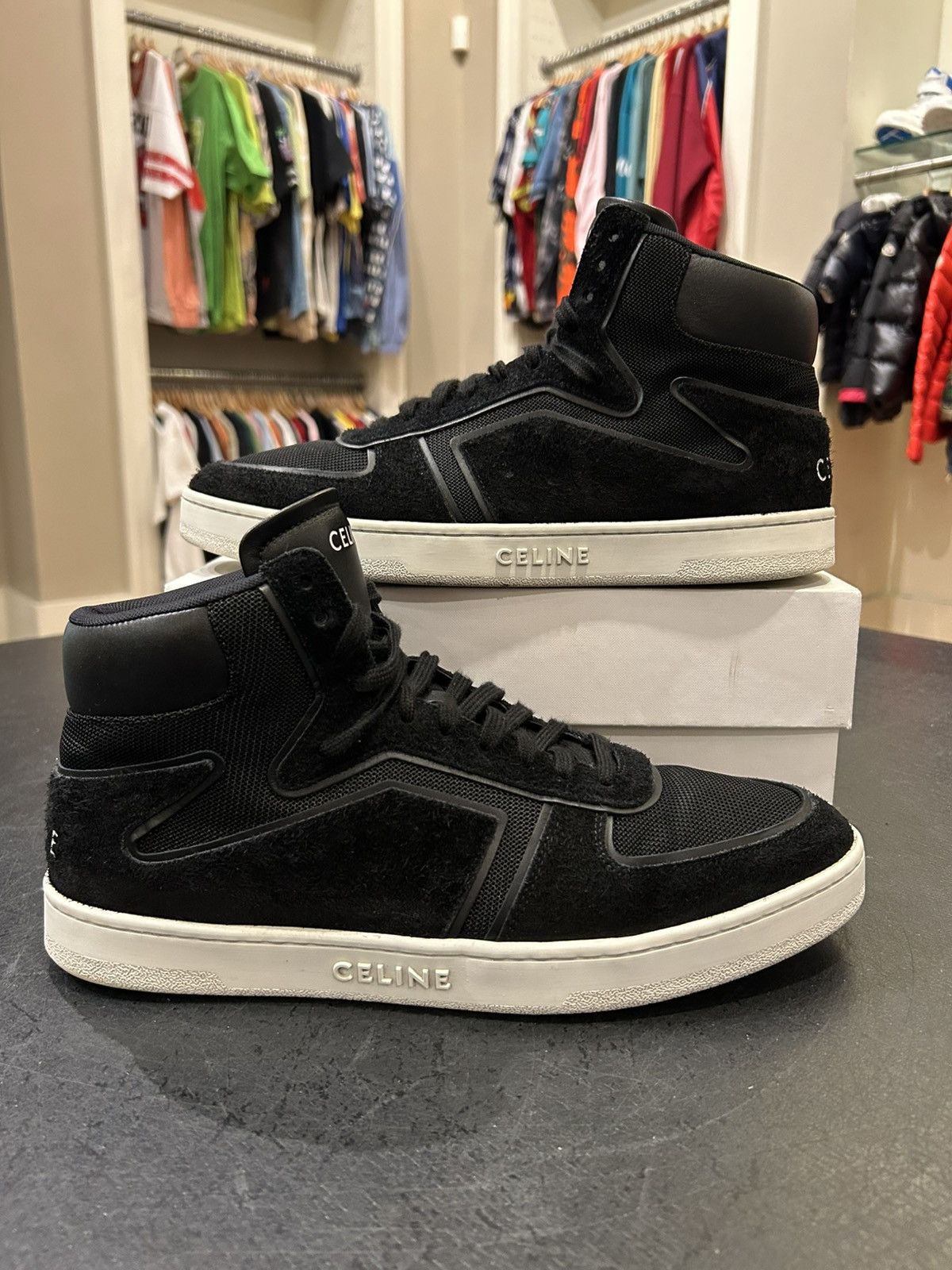 Celine Celine CT-01 Z Trainer High Top Sneakers Size US 12 / EU 45 - 1 Thumbnail