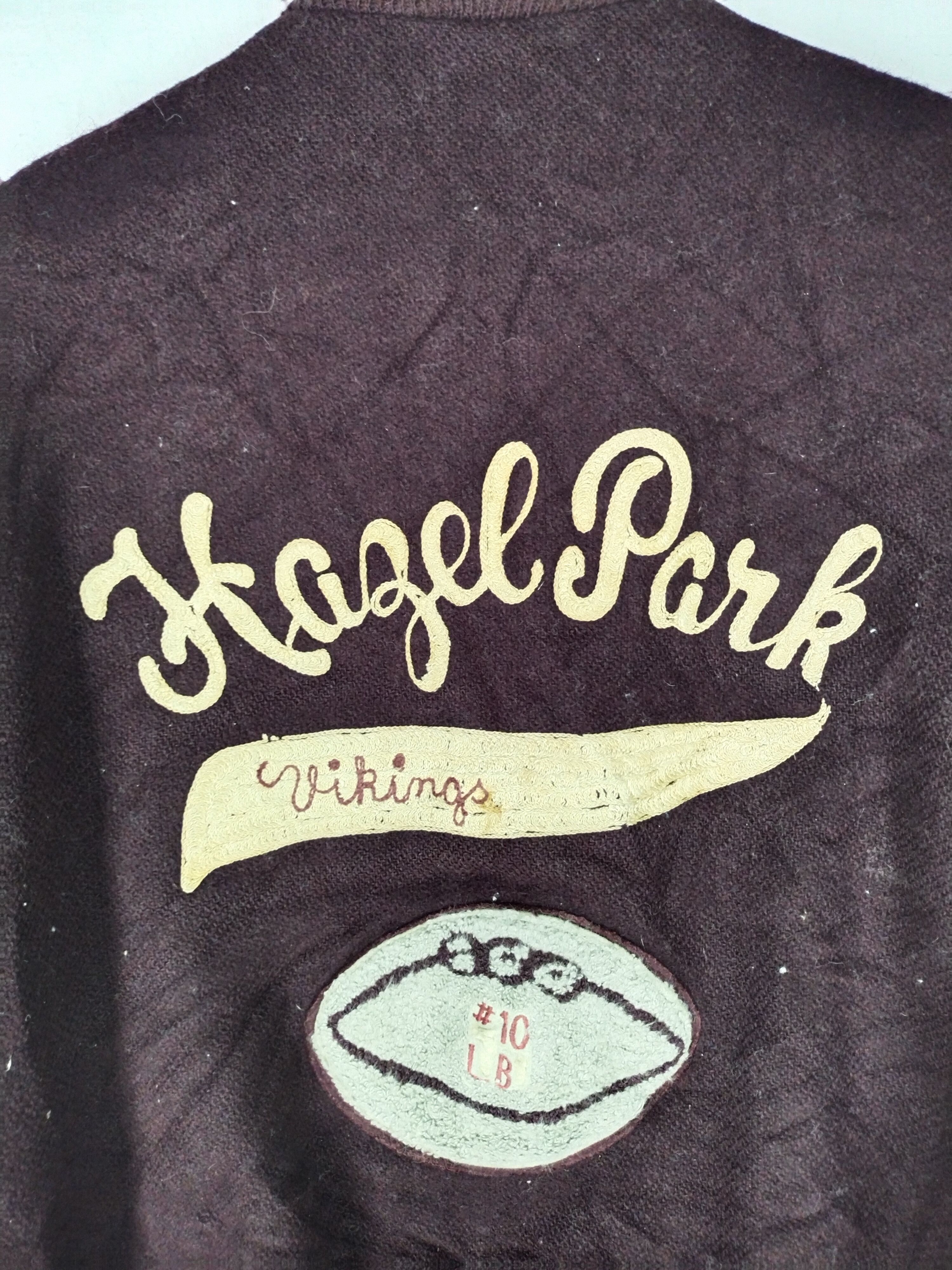 Vintage Rare Vintage Hagel Park Varsity Leather Wool Jacket Size US L / EU 52-54 / 3 - 10 Thumbnail