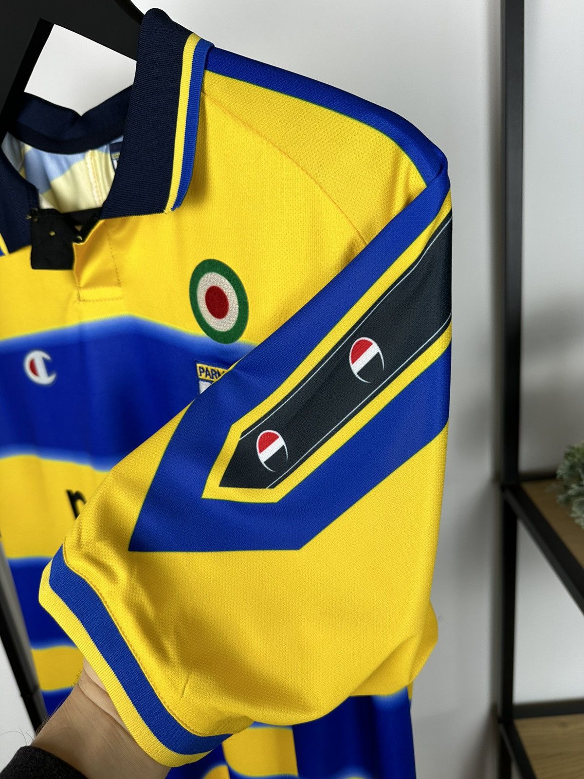 Champion AC Parma #7 Fuser 1999-00 Home Jersey Football Shirt Soccer Size US XXL / EU 58 / 5 - 12 Thumbnail