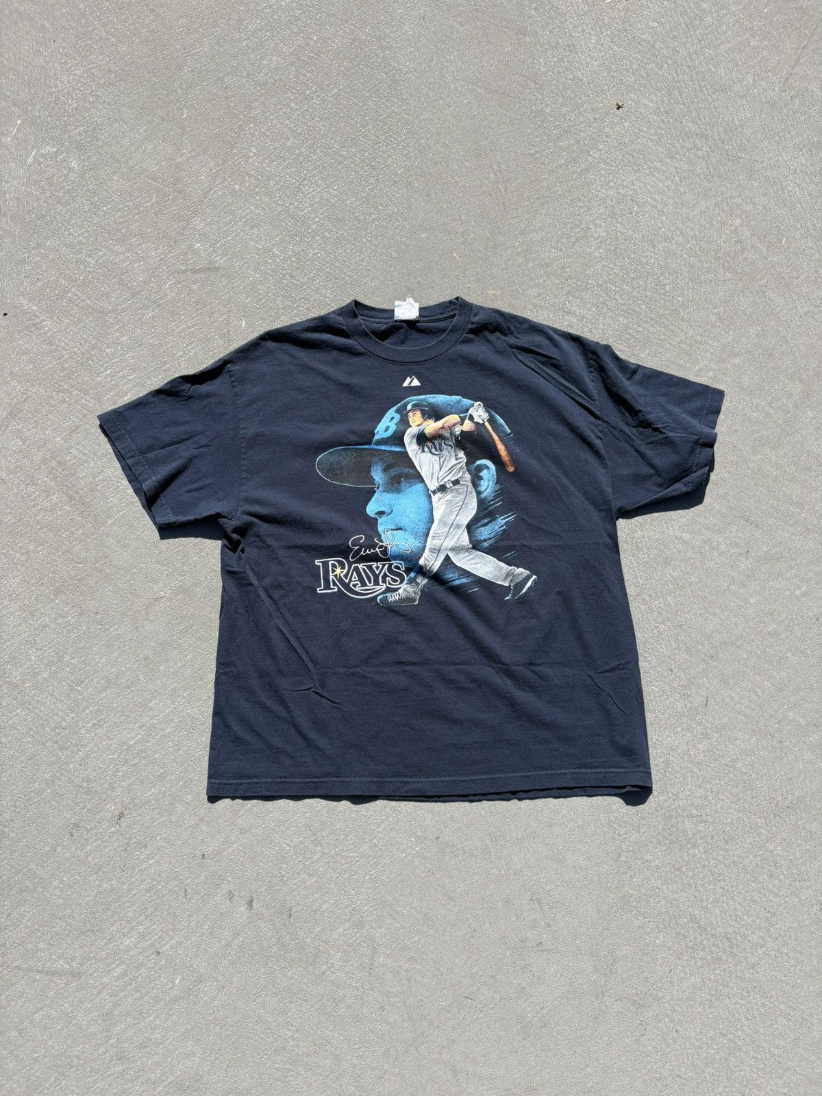 MLB Vintage Evan Longoria Tampa Bay Rays blue t-shirt size XXL Size US XXL / EU 58 / 5 - 1 Thumbnail