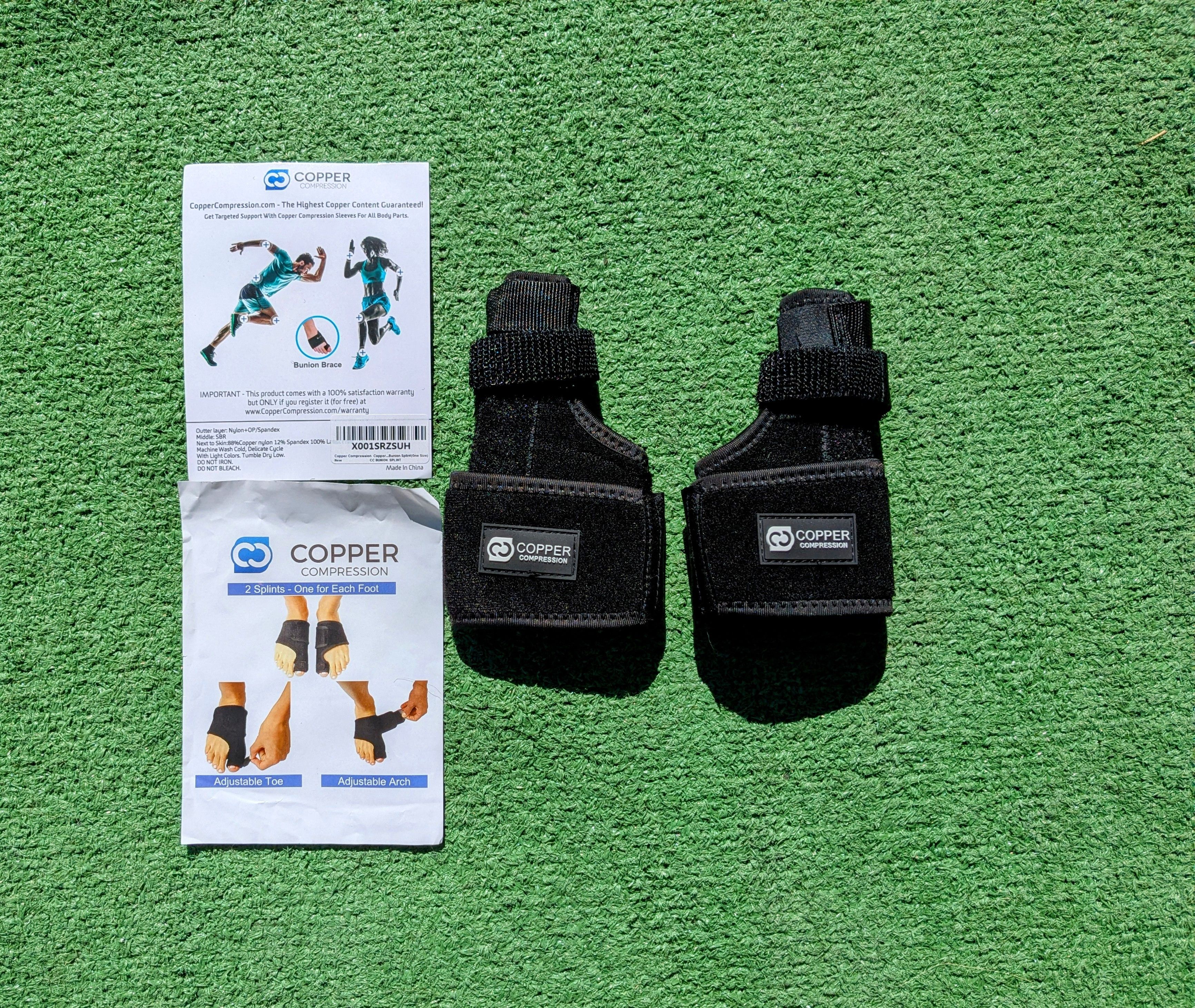 Designer Copper Compression Bunion Wrap Brace L/R Foot Toe Splint Size ONE SIZE - 2 Thumbnail