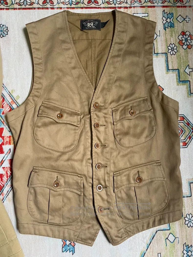 RRL Ralph Lauren RRL Ralph Lauren Four-pocket vest for British troops Size US S / EU 44-46 / 1 - 1 Thumbnail