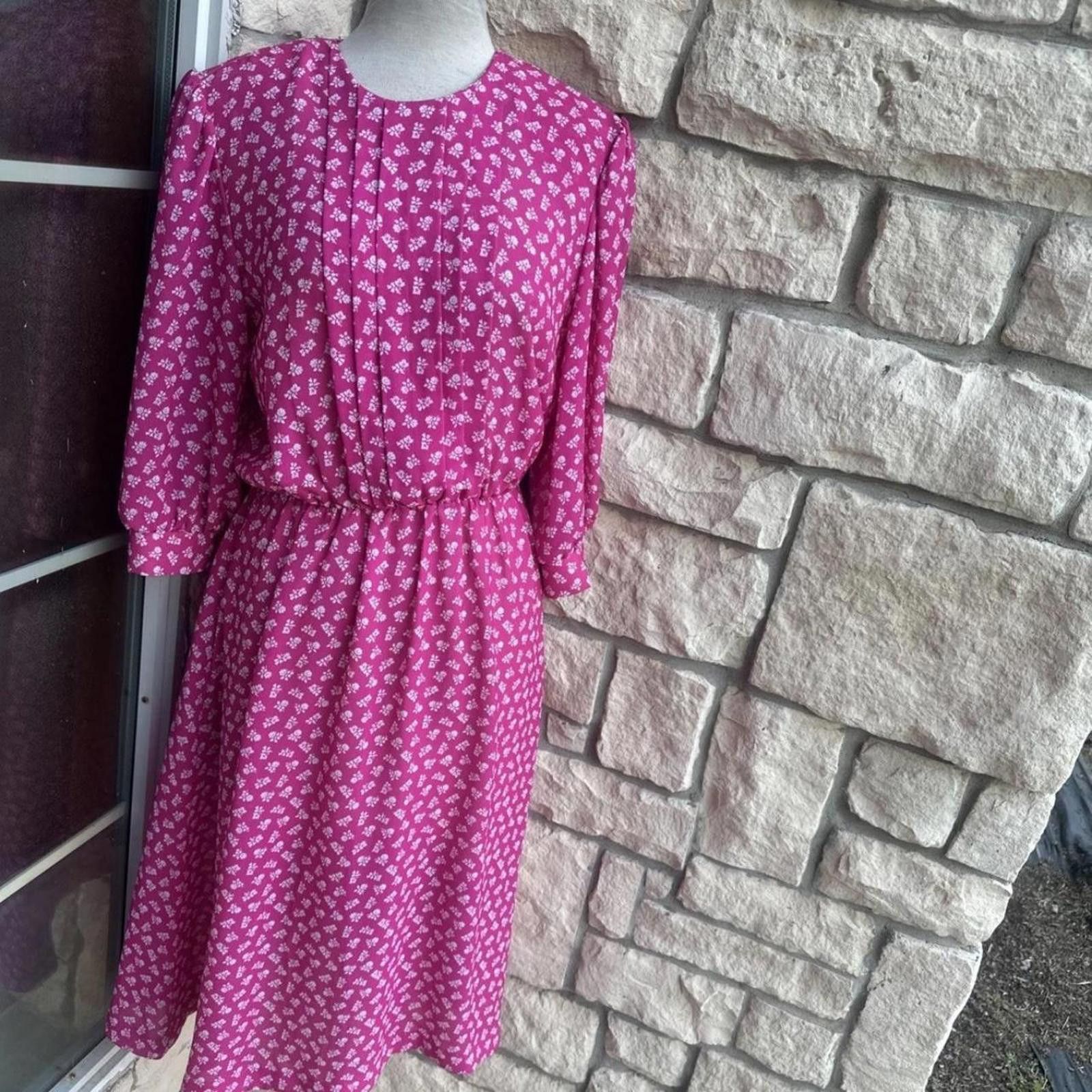 Other Pink vintage 80s dress #80s Size S / US 4 / IT 40 - 1 Thumbnail