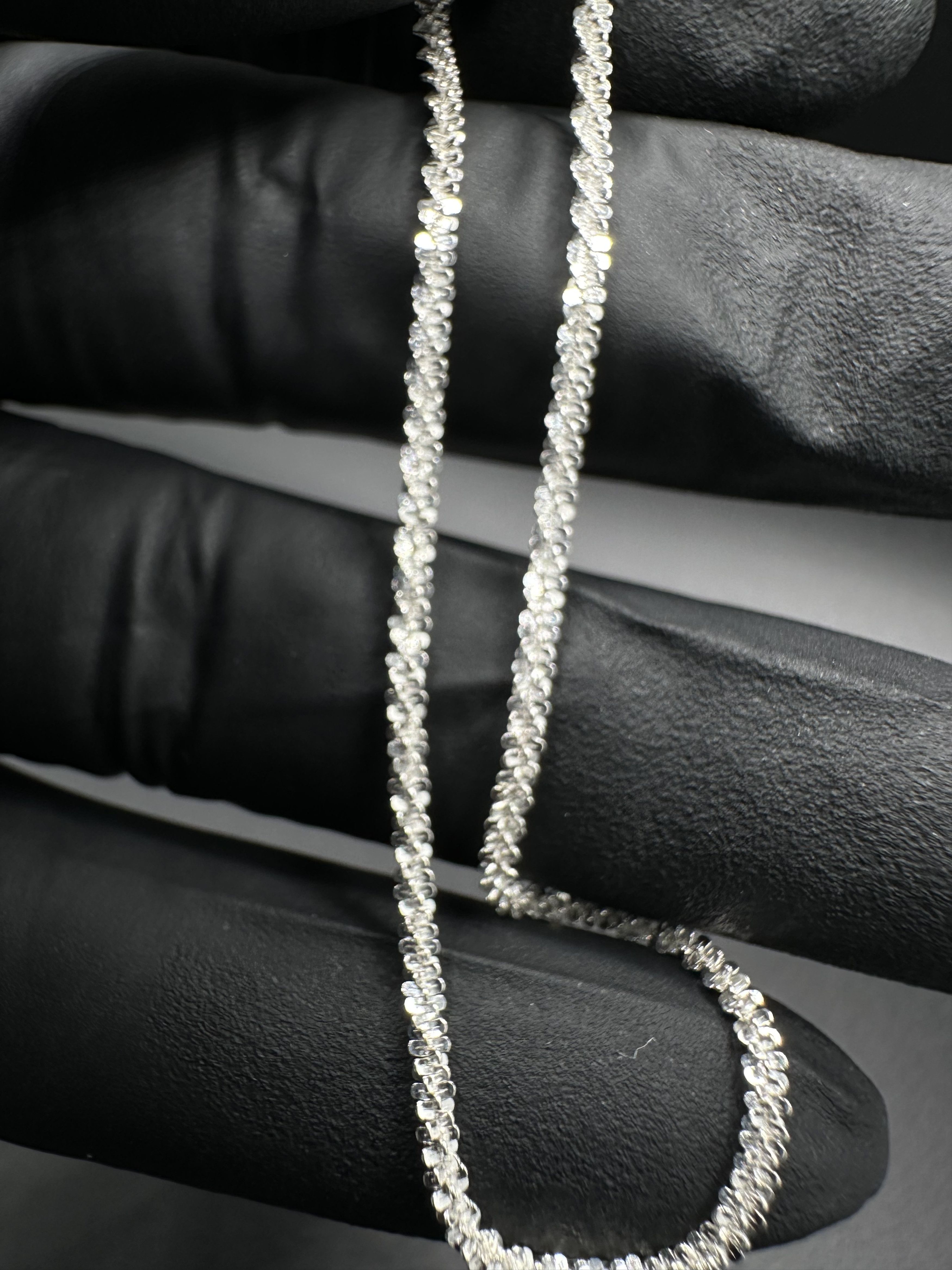 Jewelry STERLING SILVER 925 "TWISTED ROCK" BRACELET Size ONE SIZE - 4 Thumbnail