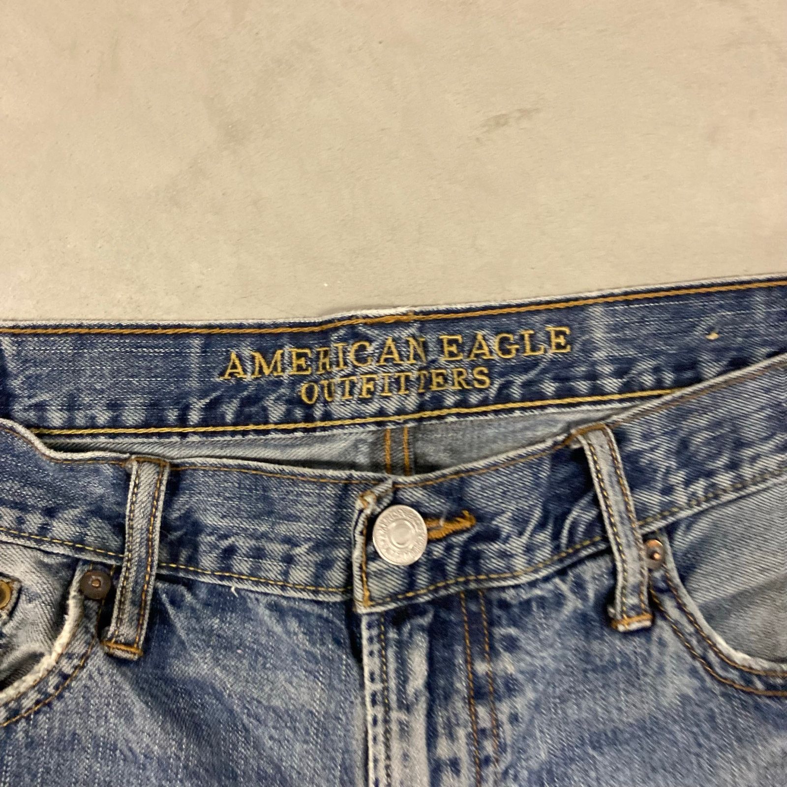 American Eagle Outfitters × Vintage Baggy Y2K American eagle Jeans 36x30 Size US 36 / EU 52 - 6 Thumbnail