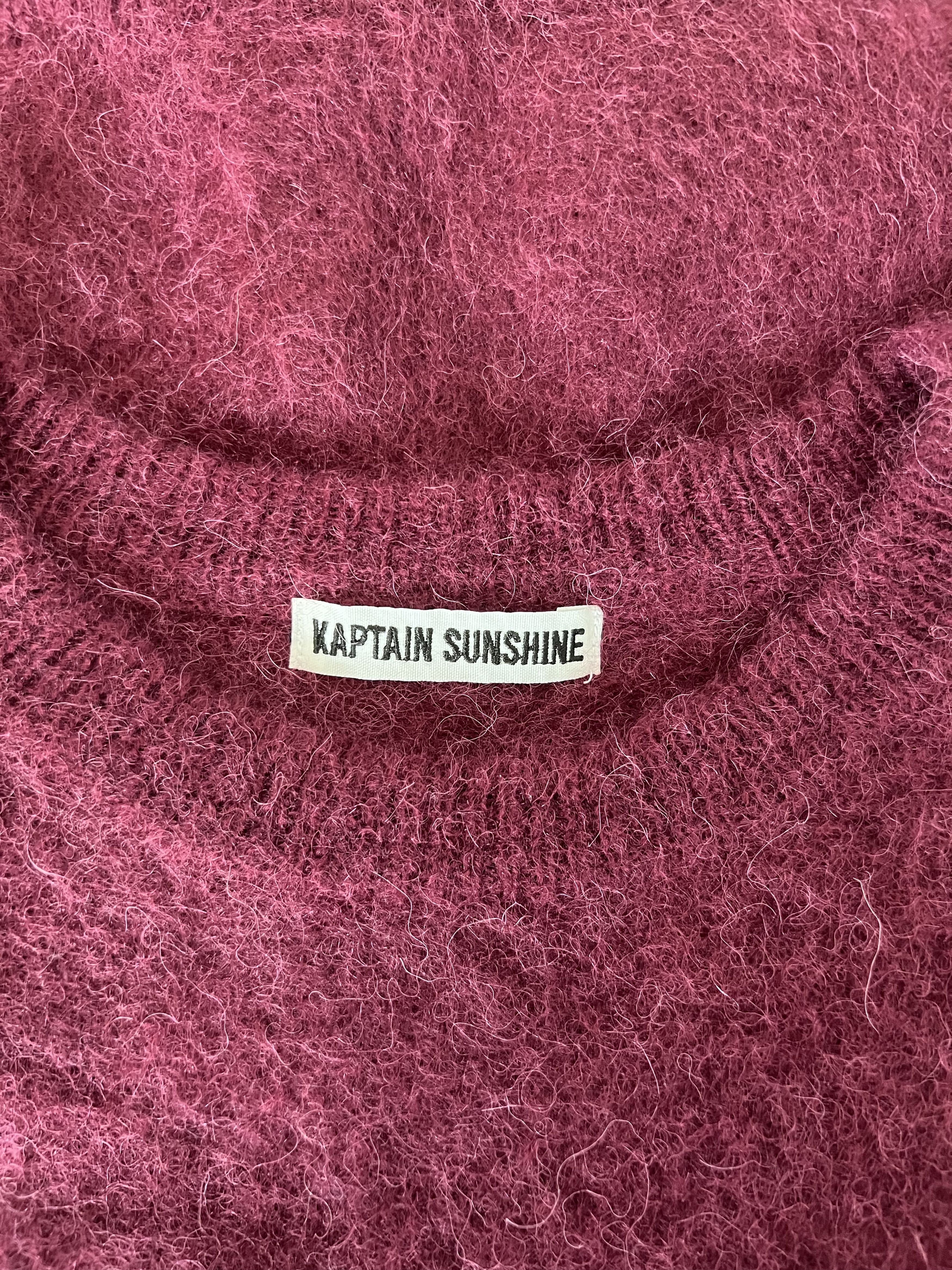 Kaptain Sunshine Kaptain Sunshine Royal Alpaca Knit Pullover in Burgundy Size US XL / EU 56 / 4 - 7 Thumbnail
