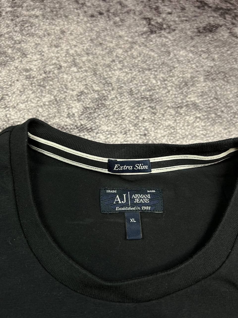 Armani Vintage Armani Jeans Luxury Big Logo Tee T Shirt Size US XL / EU 56 / 4 - 6 Thumbnail