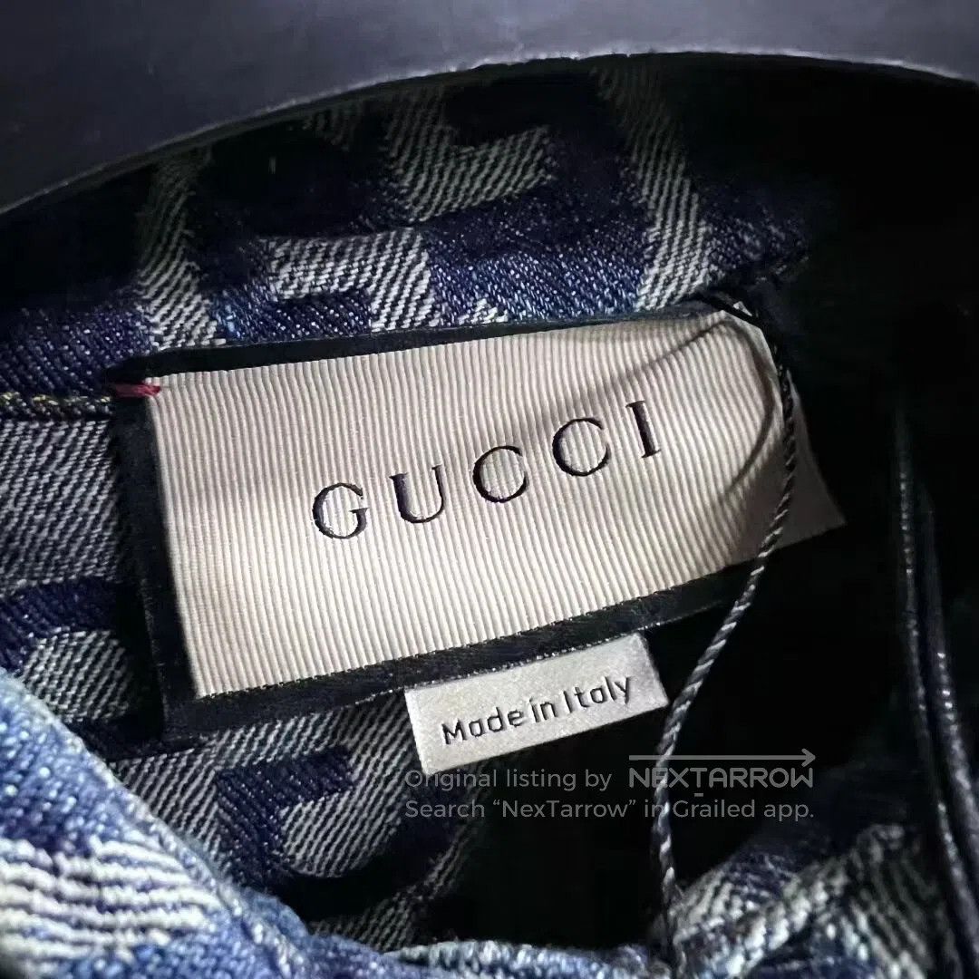Gucci Guicci Double-G printed single-row buttoned long-sleeved o Size US 34 / EU 50 - 4 Thumbnail