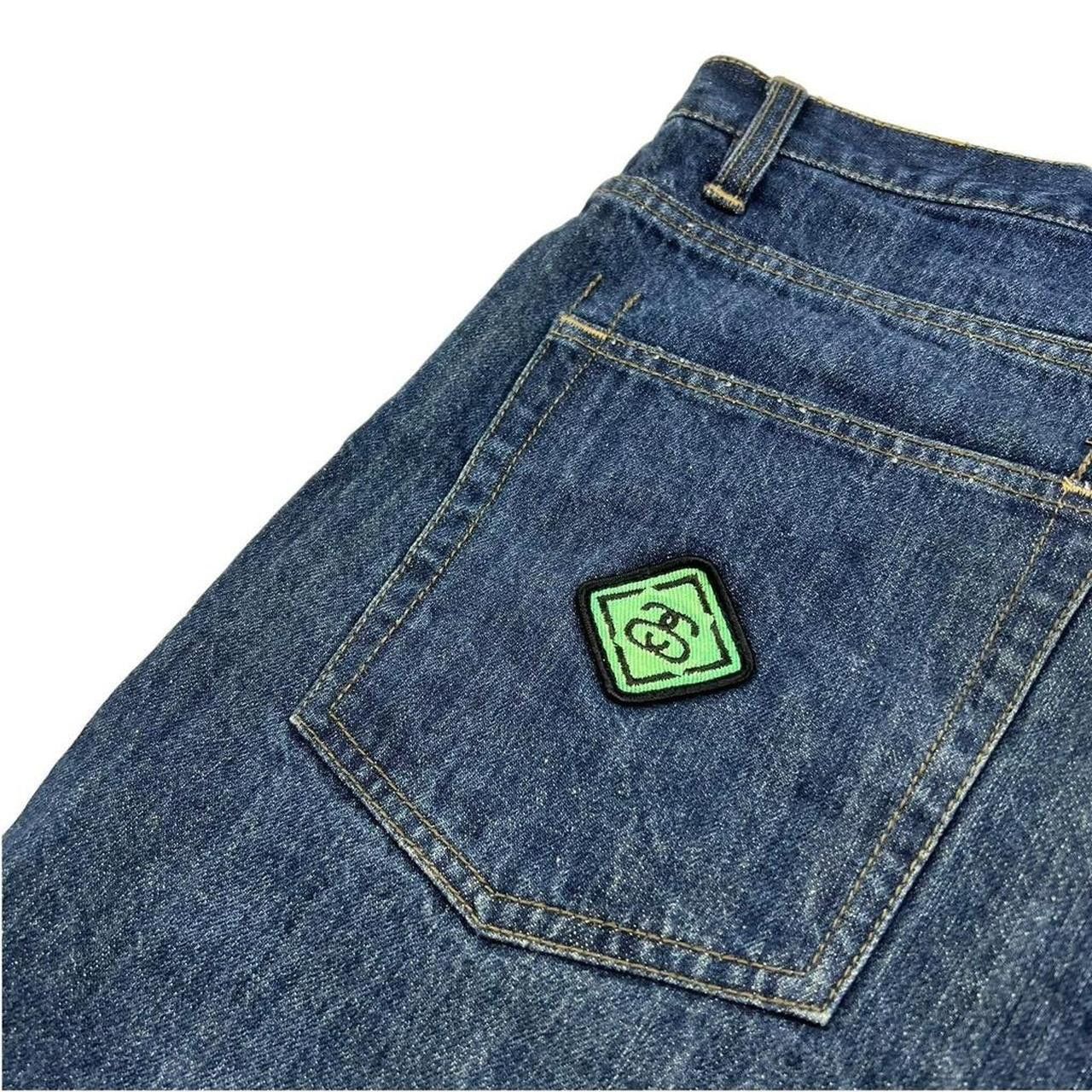 Stussy Vintage 2000s Stussy Patch Denim Shorts / Jorts - Waist: 36” Size US 36 / EU 52 - 5 Thumbnail