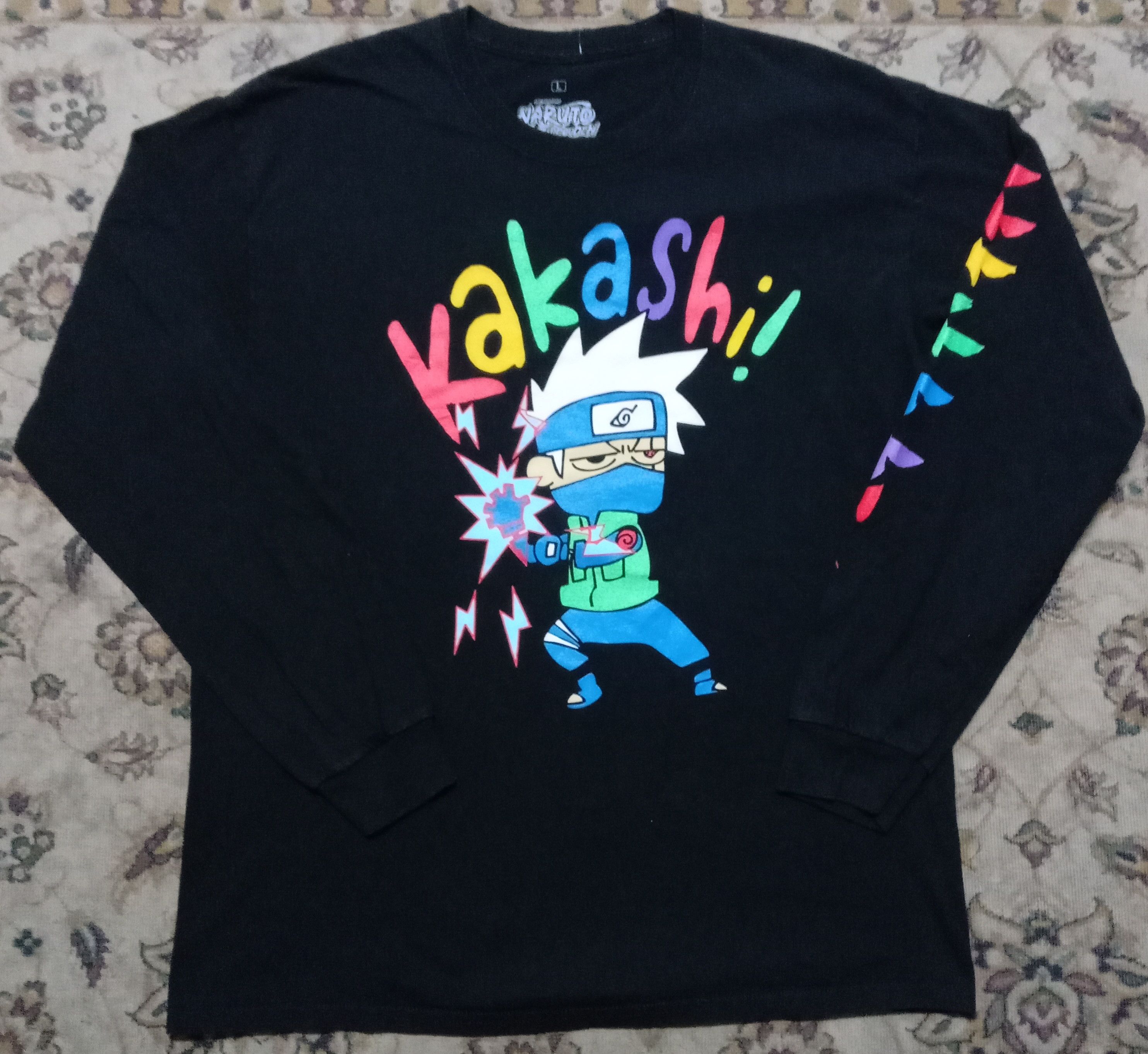 Anime × Cartoon Network × Japanese Brand Anime Kakashi Naruto long sleeve Tshirt Dragonball Akira Size US L / EU 52-54 / 3 - 2 Thumbnail