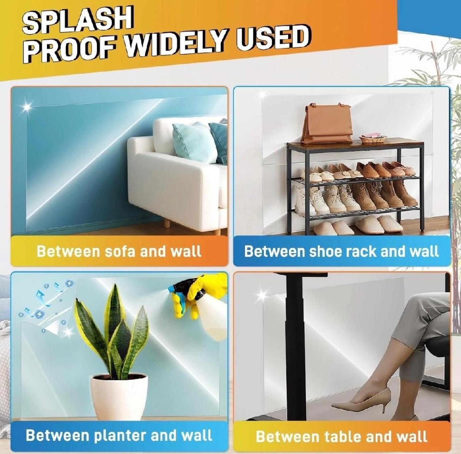 Other Electrostatic Clear Wall Protector Non-Adhesive Removable Size ONE SIZE - 6 Thumbnail