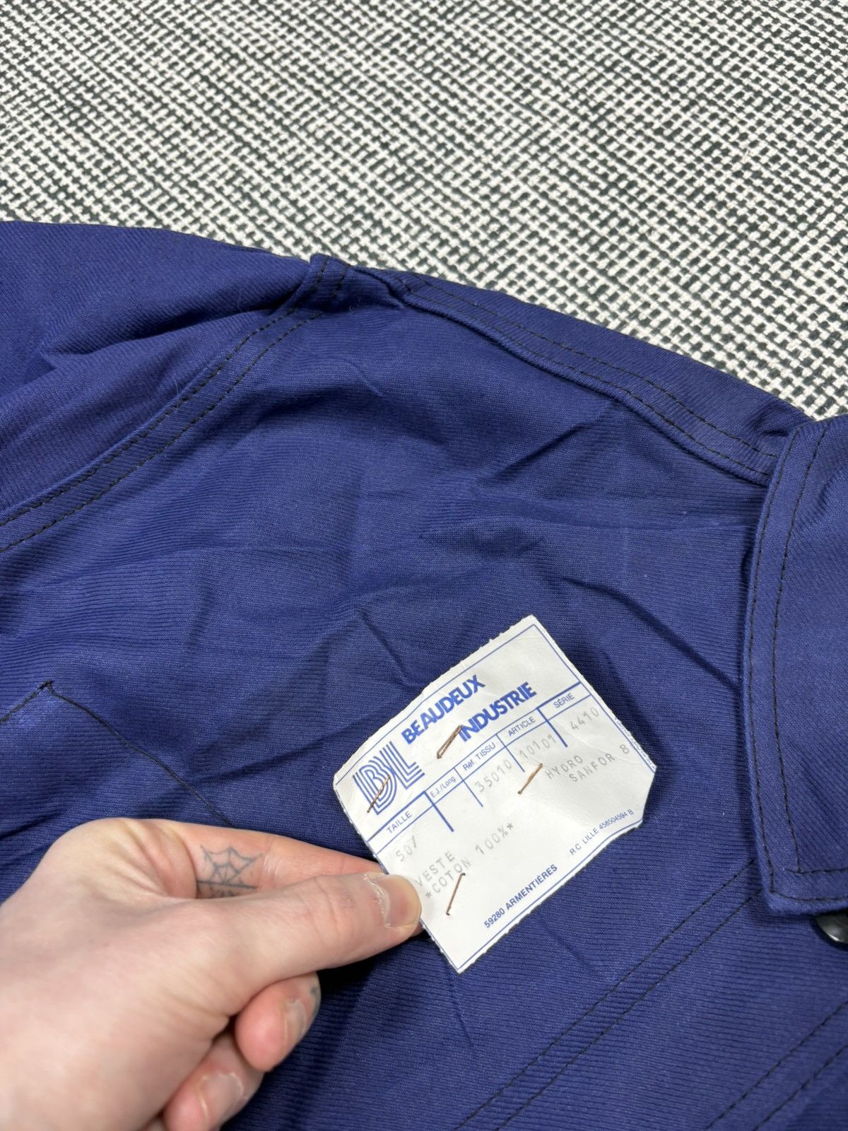 Le Laboureur 60s french chore coat by Beaudeux Industrie workwear rare Size US L / EU 52-54 / 3 - 5 Thumbnail